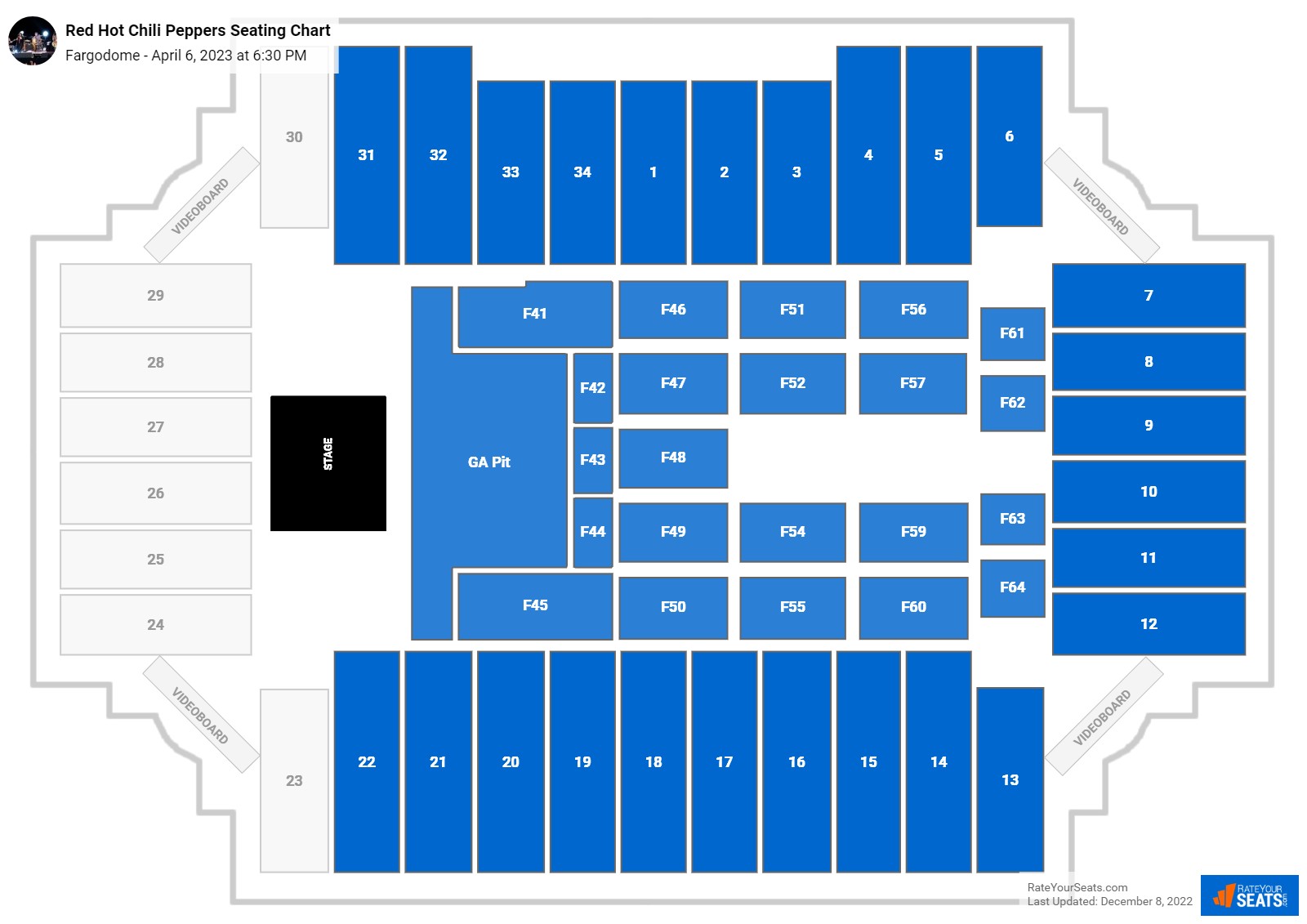 Fargodome Seating Chart