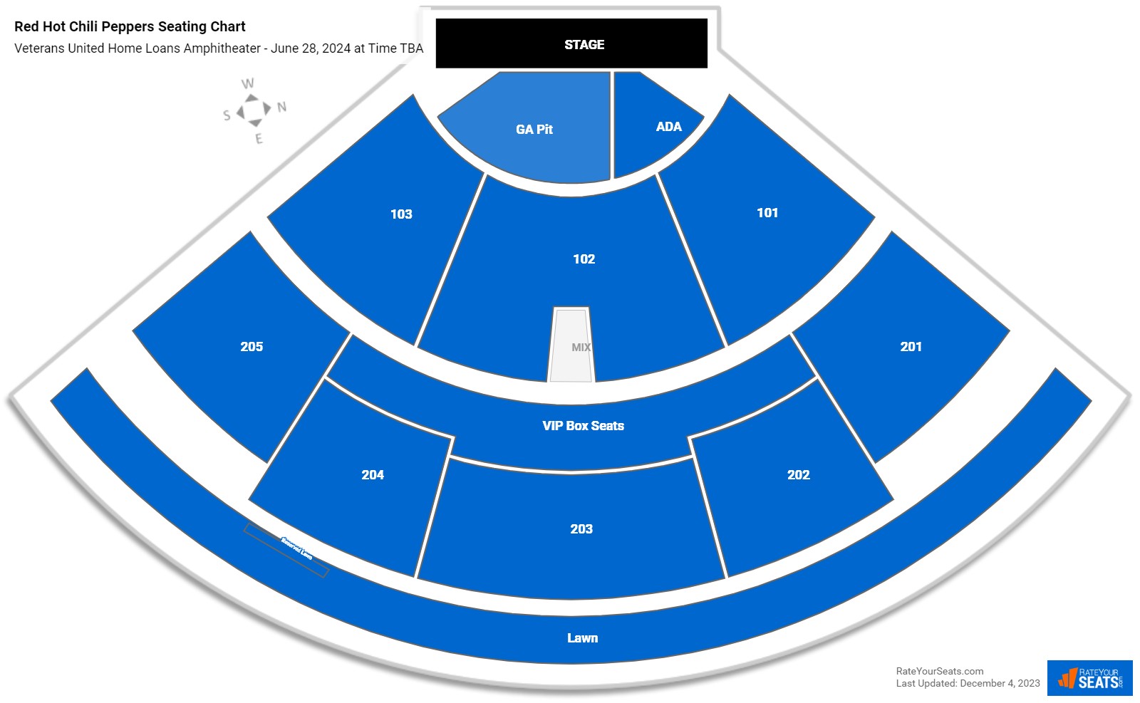 Veterans United Home Loans Amphitheater Seating Chart - RateYourSeats.com