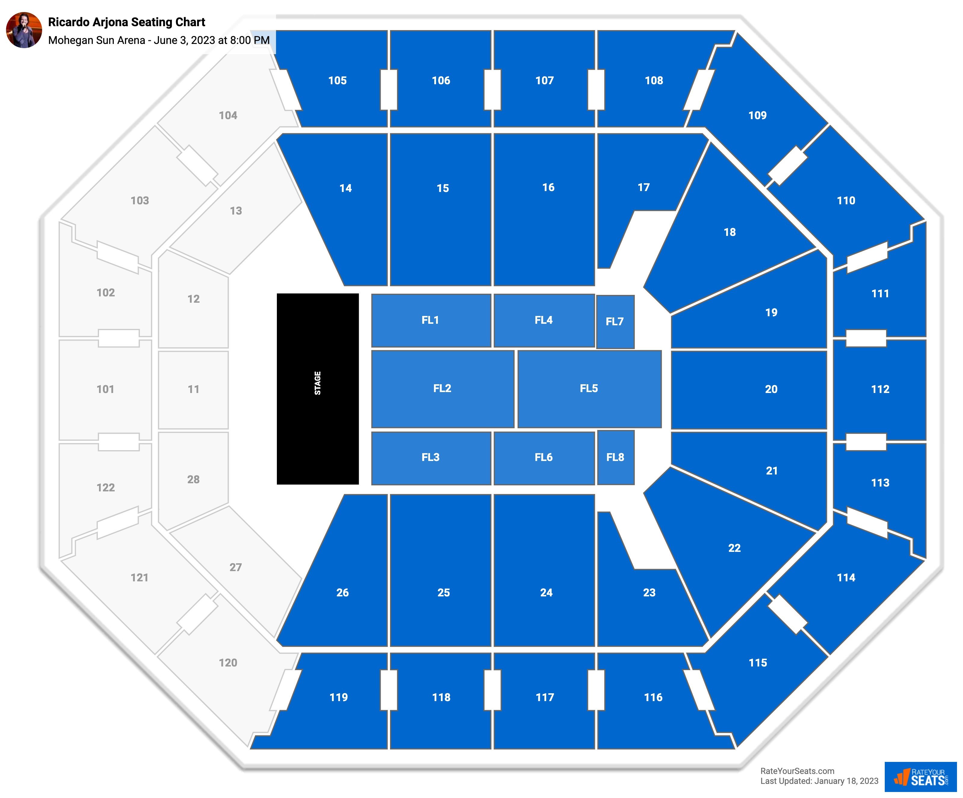 Mohegan Sun Arena Wilkes Barre Virtual Seating Chart Home Alqu