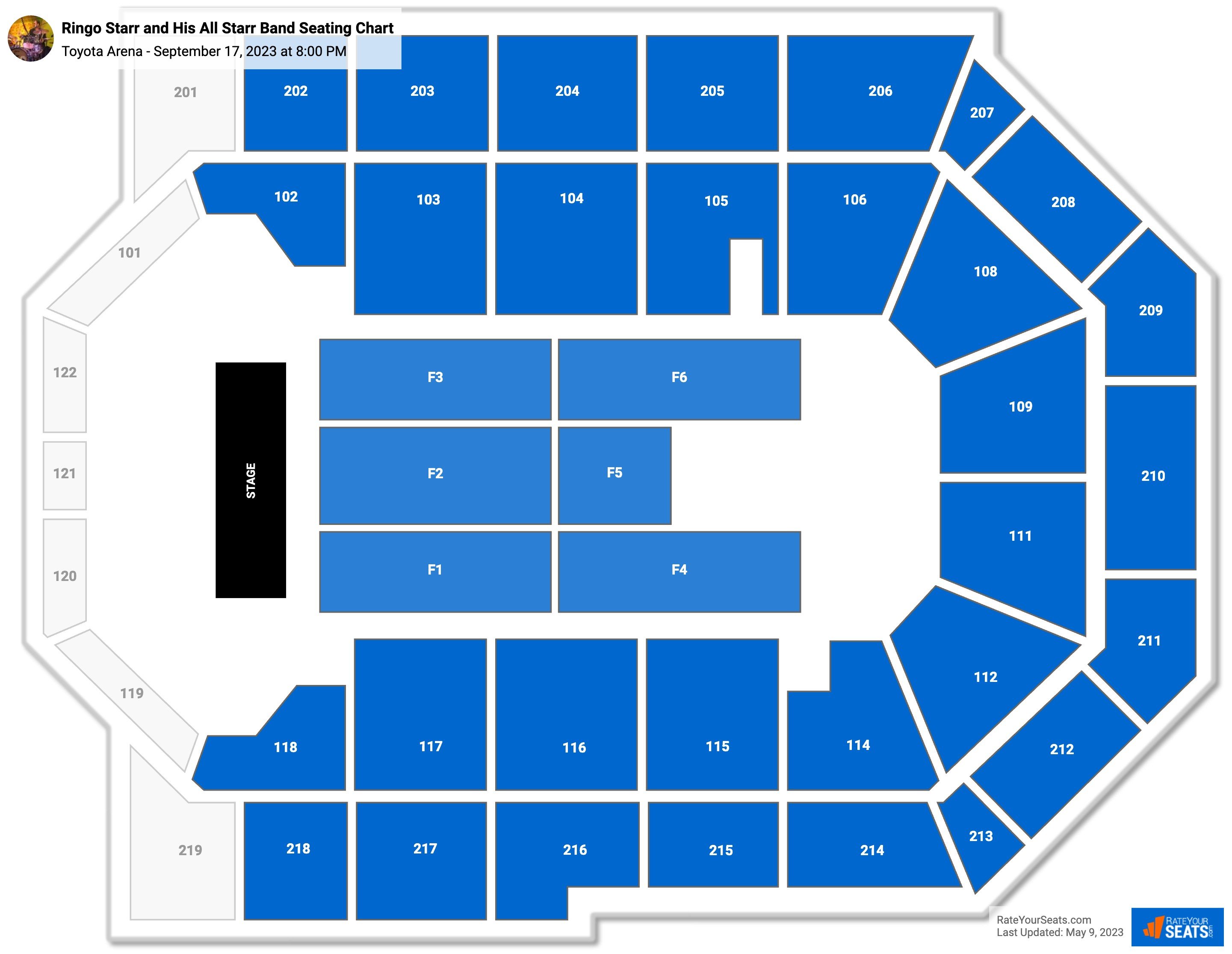 Toyota Arena Seating Chart - RateYourSeats.com