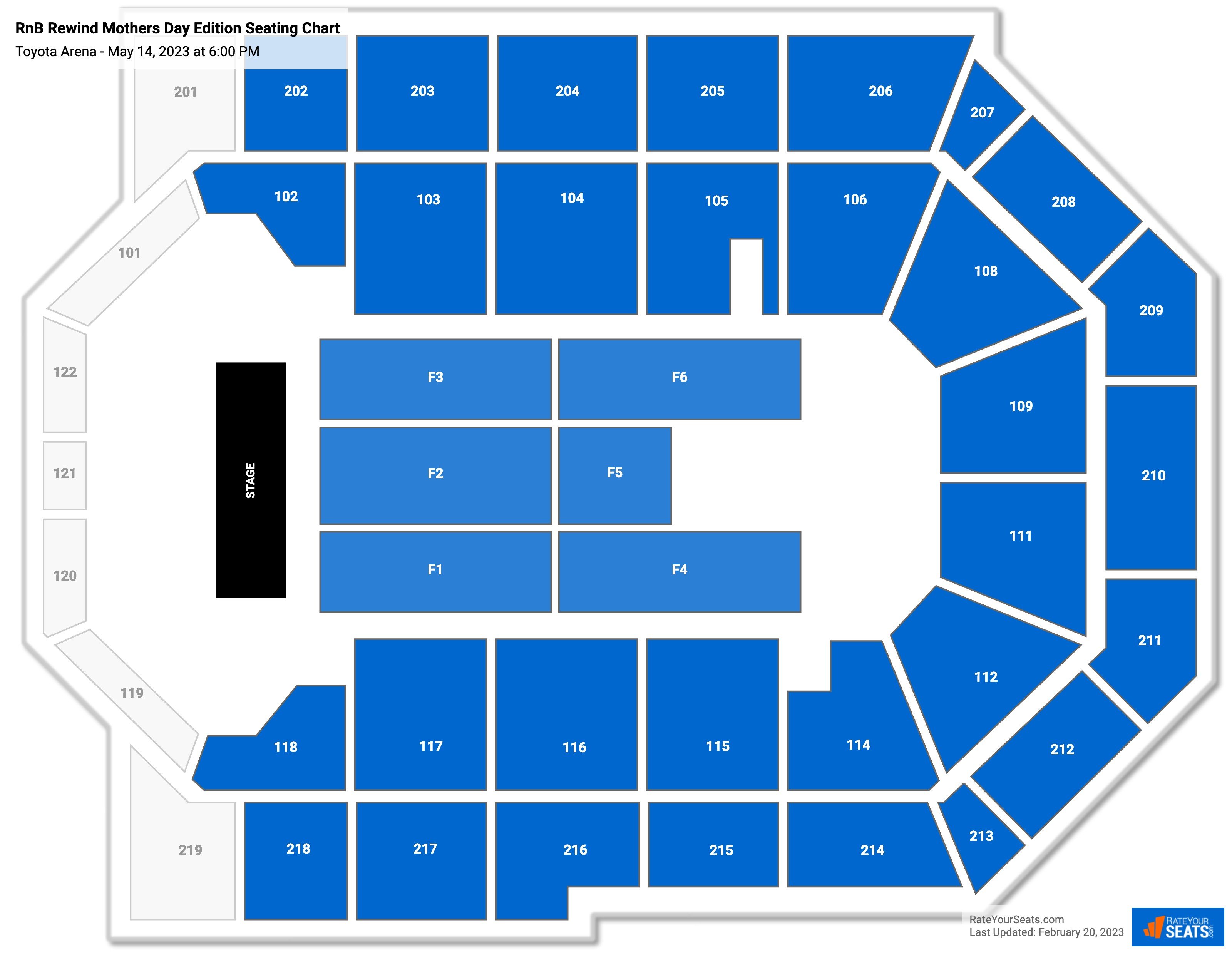 Toyota Arena Seating Chart - RateYourSeats.com