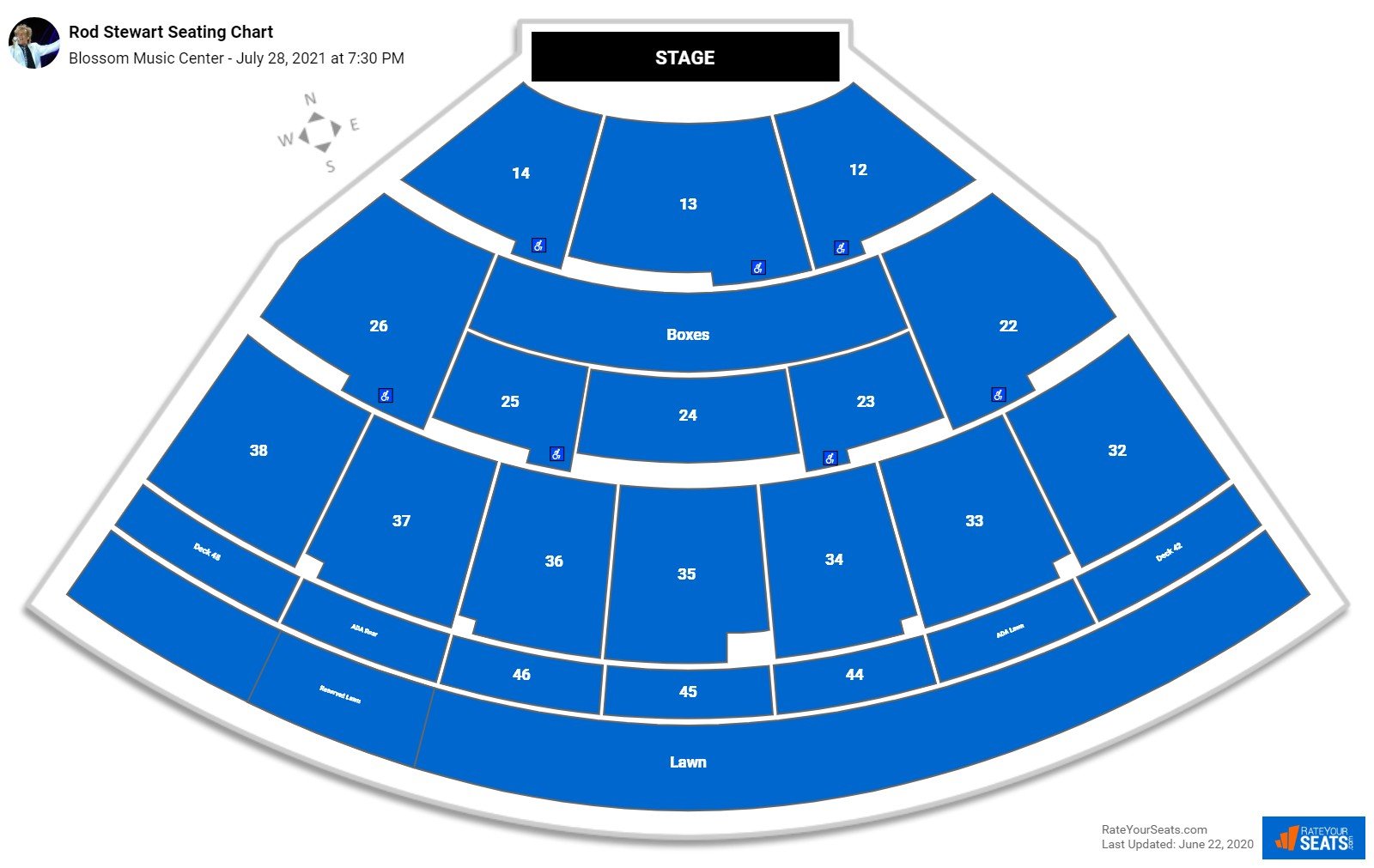 Blossom Music Center Seating Chart