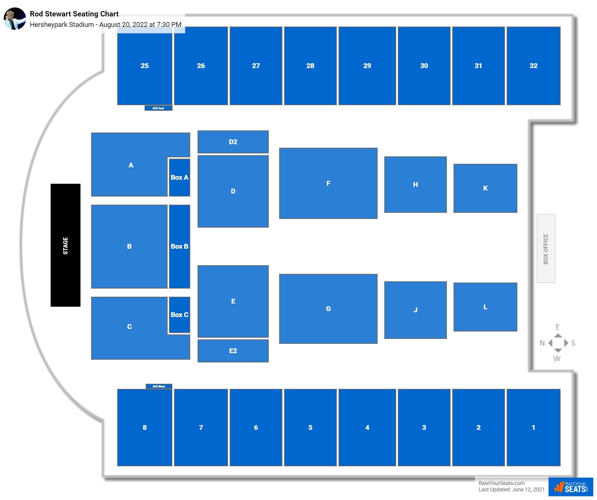 Hersheypark Stadium Seating Chart