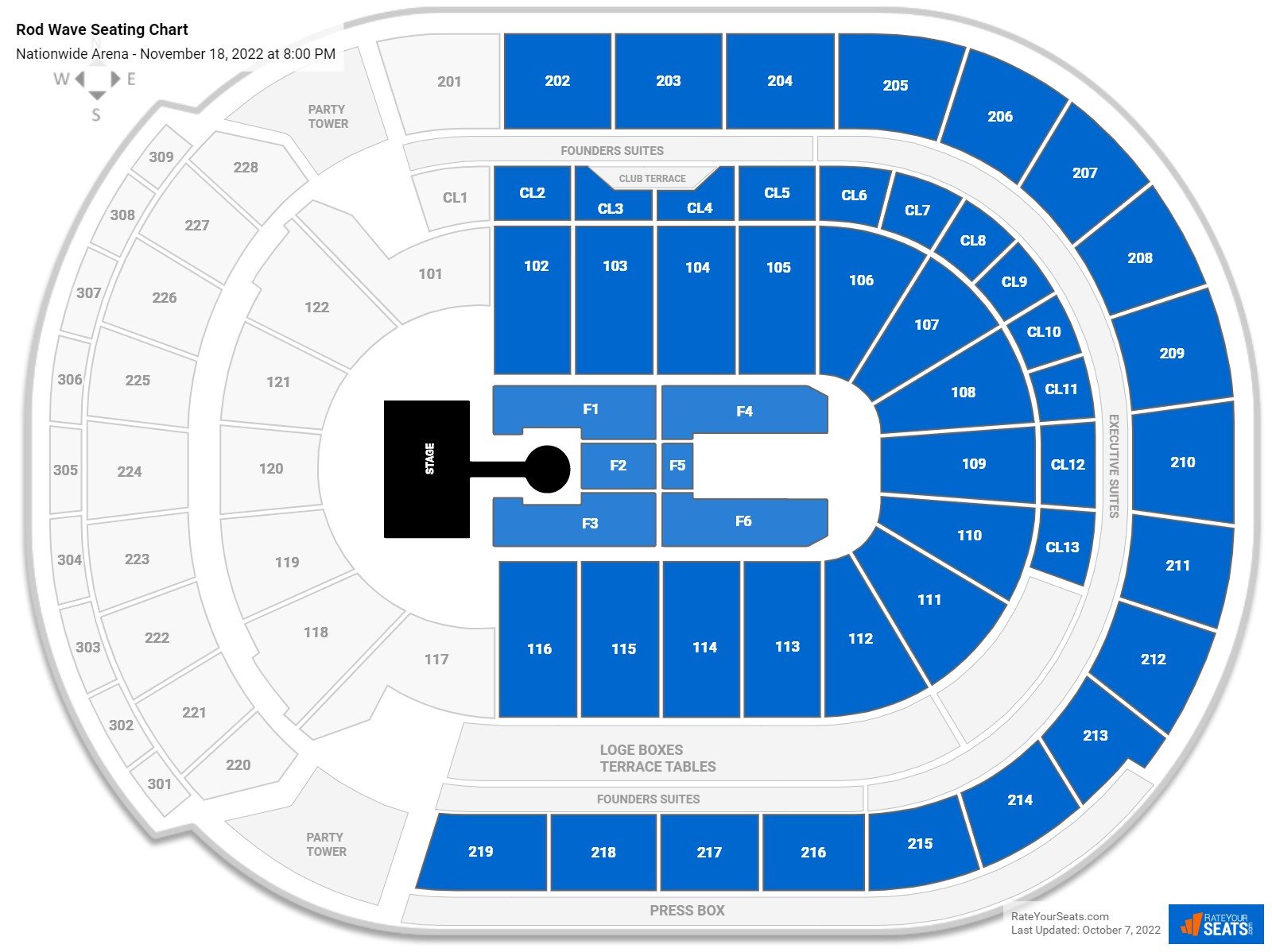 Nationwide Arena Concert Seating Chart - RateYourSeats.com