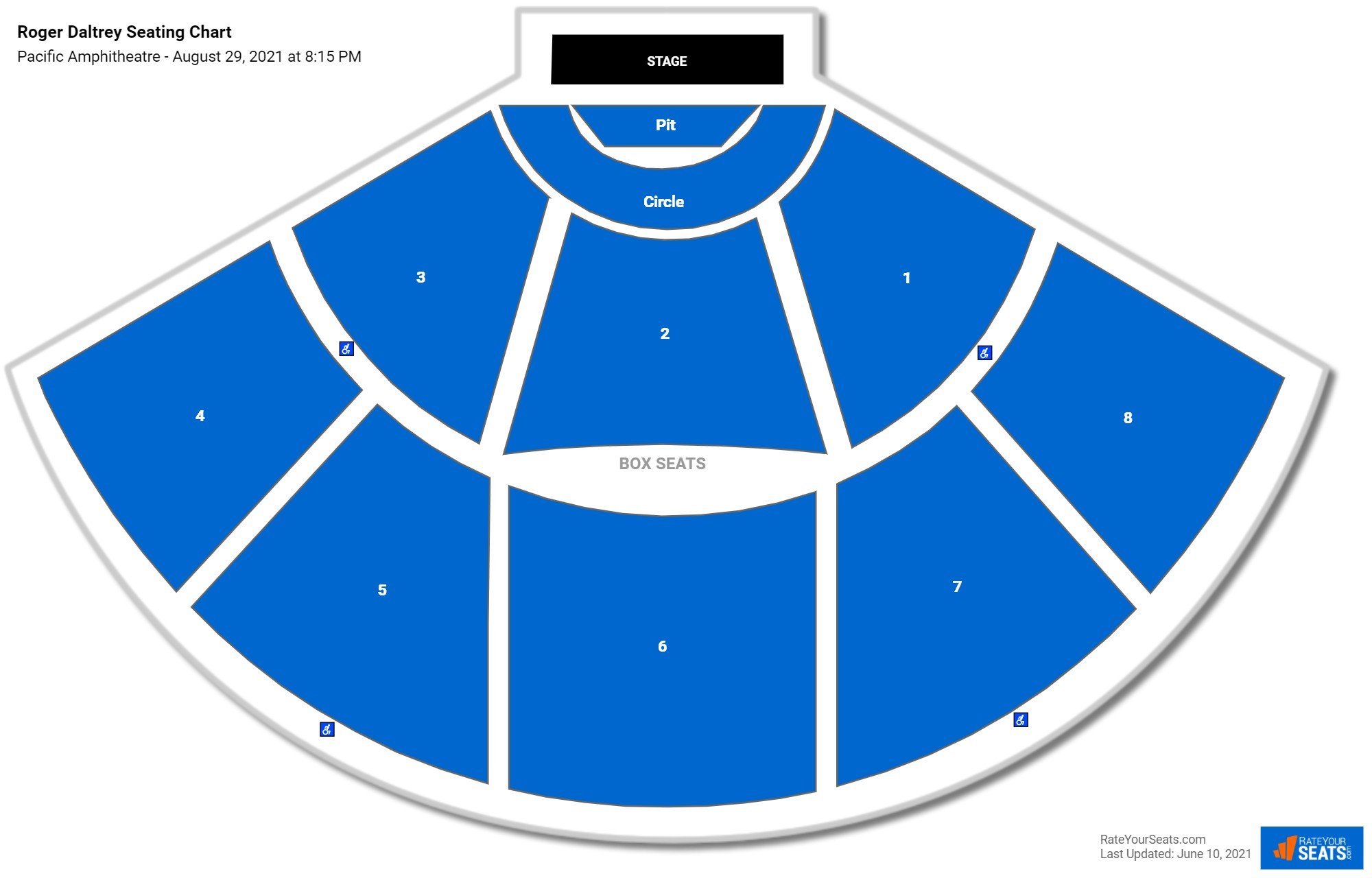 Pacific Amphitheatre Seating Chart