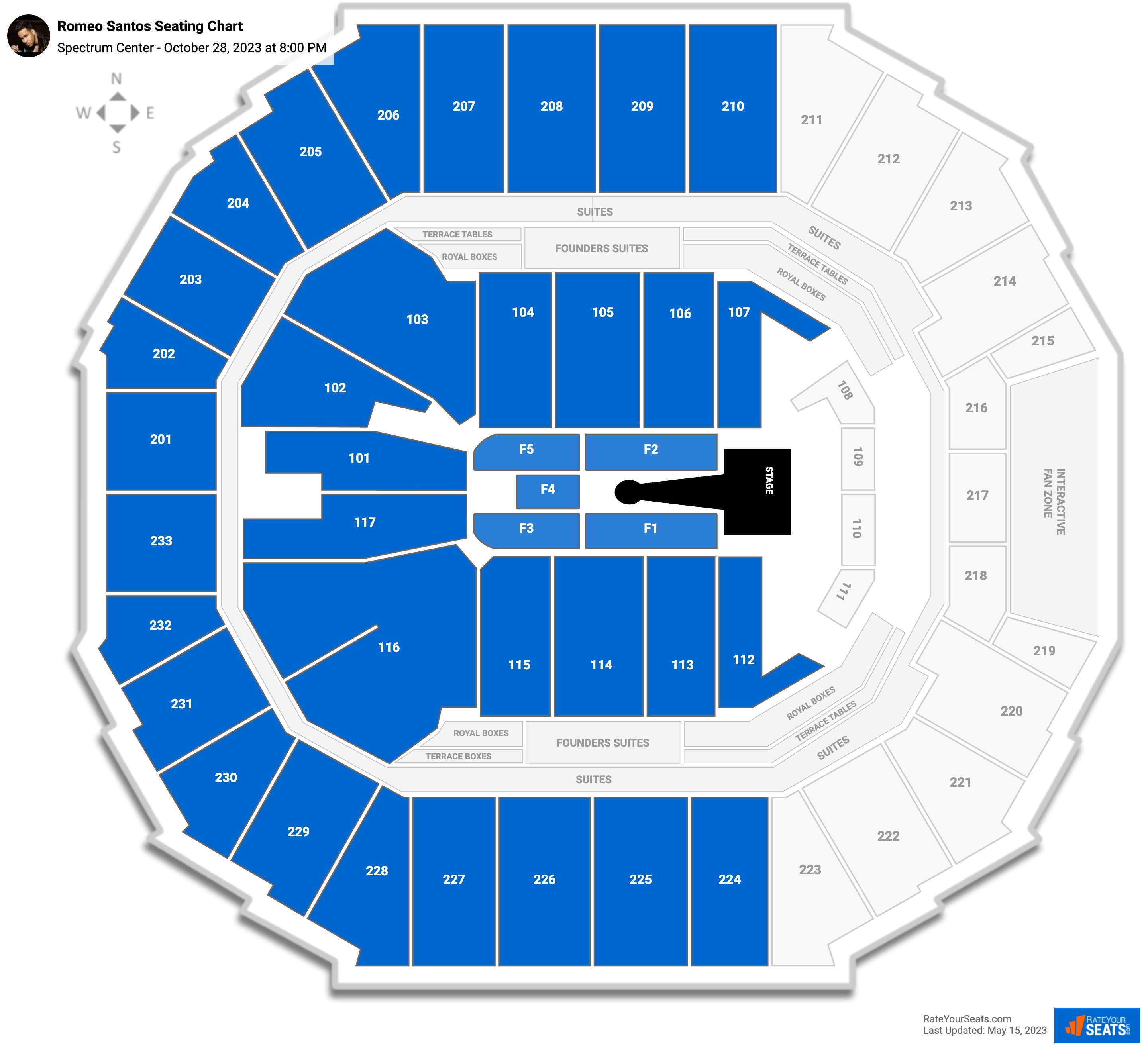 Spectrum Center Concert Seating Chart - RateYourSeats.com