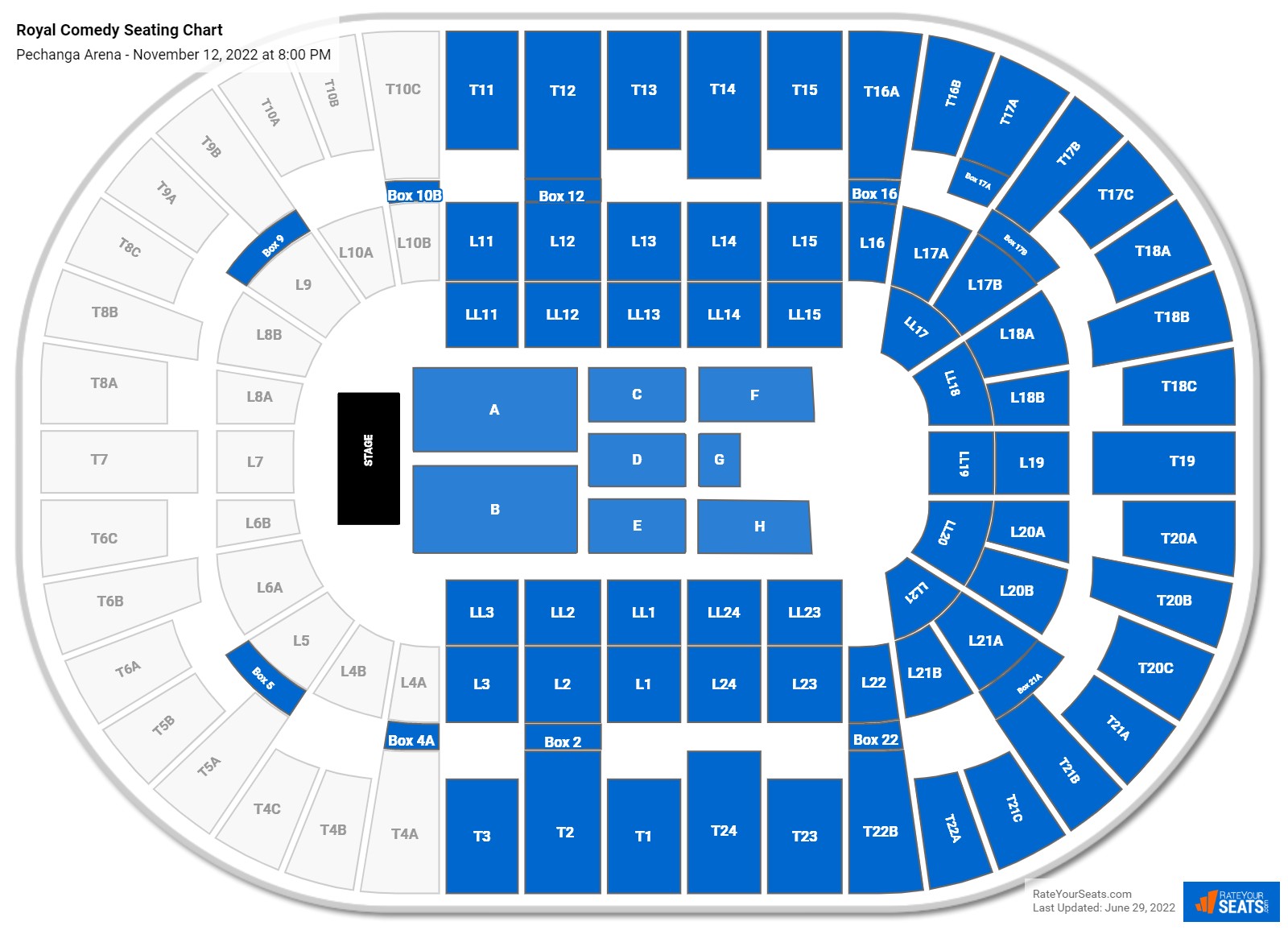 Pechanga Arena Seating Chart