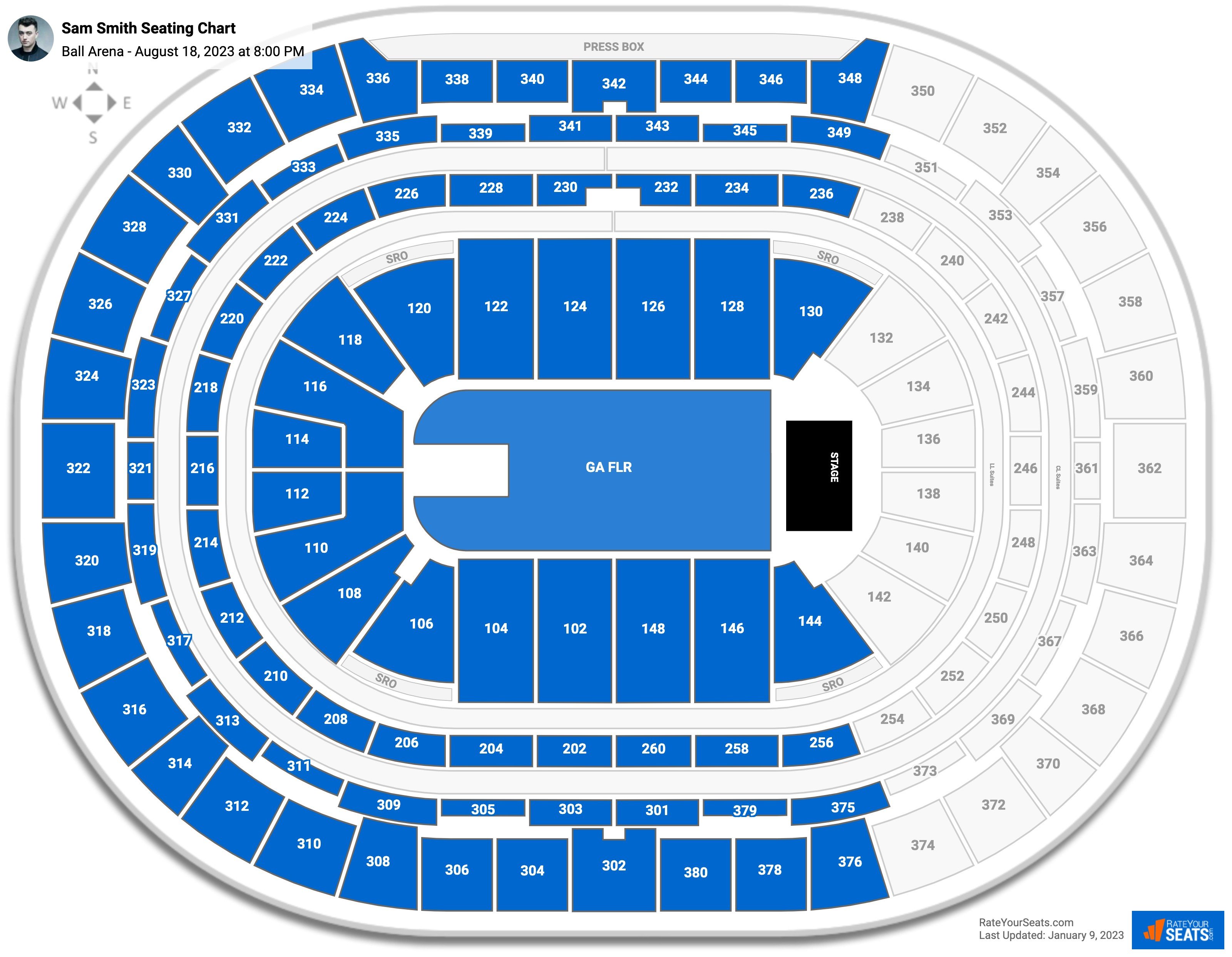 Nuggets Seating Chart Matttroy