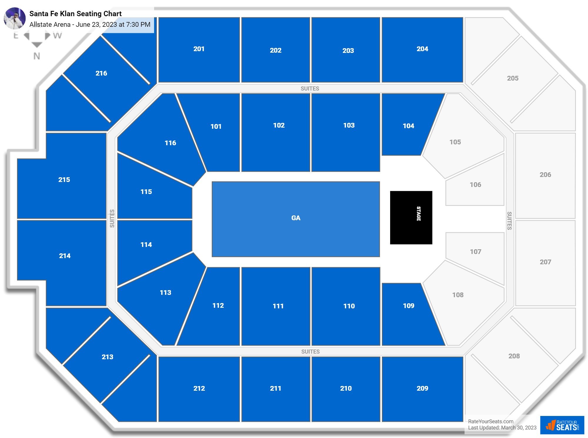 Allstate Arena Concert Seating Chart