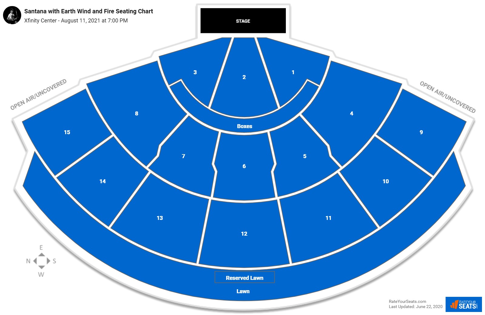 Xfinity Center (Mansfield, MA) Seating Chart