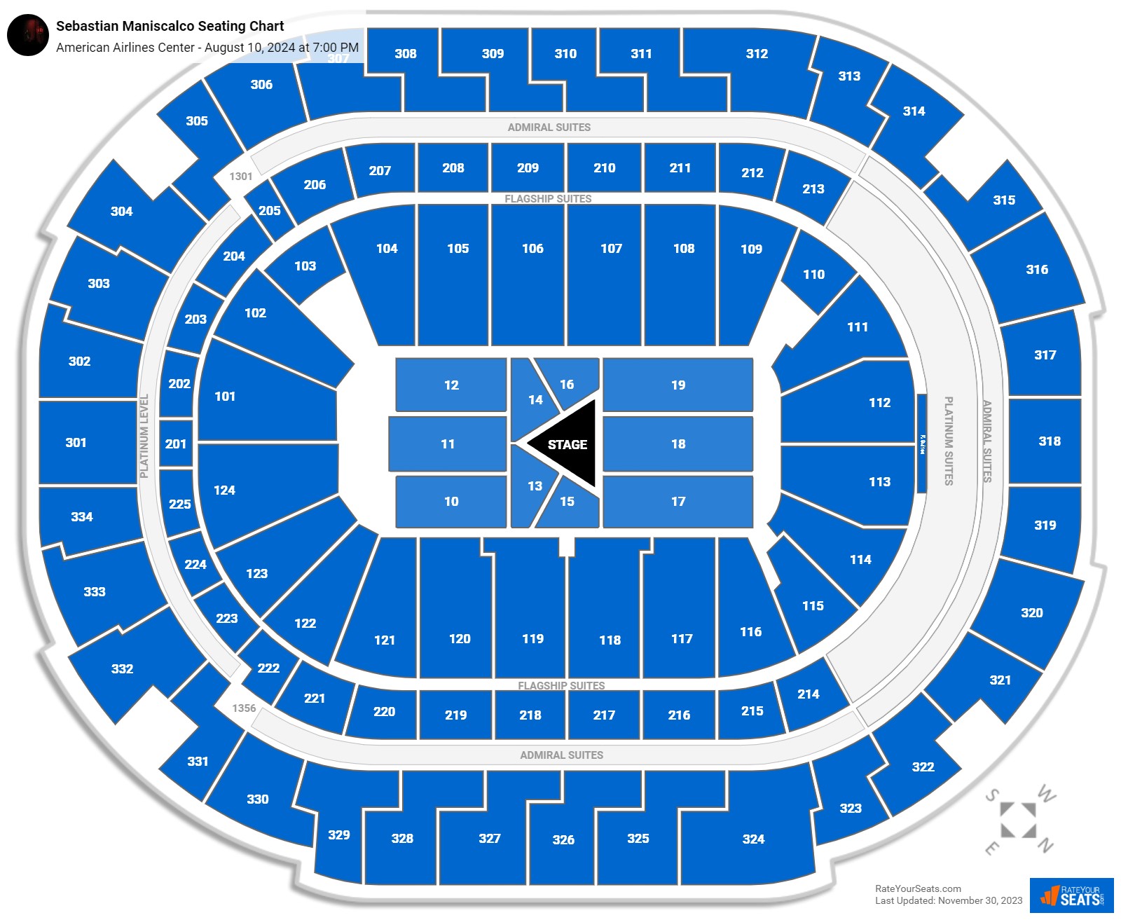 American Airlines Center Concert Seating Chart - RateYourSeats.com