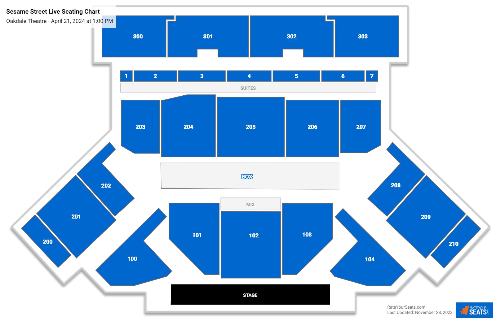 Square Garden Sesame Street Live Seating Chart