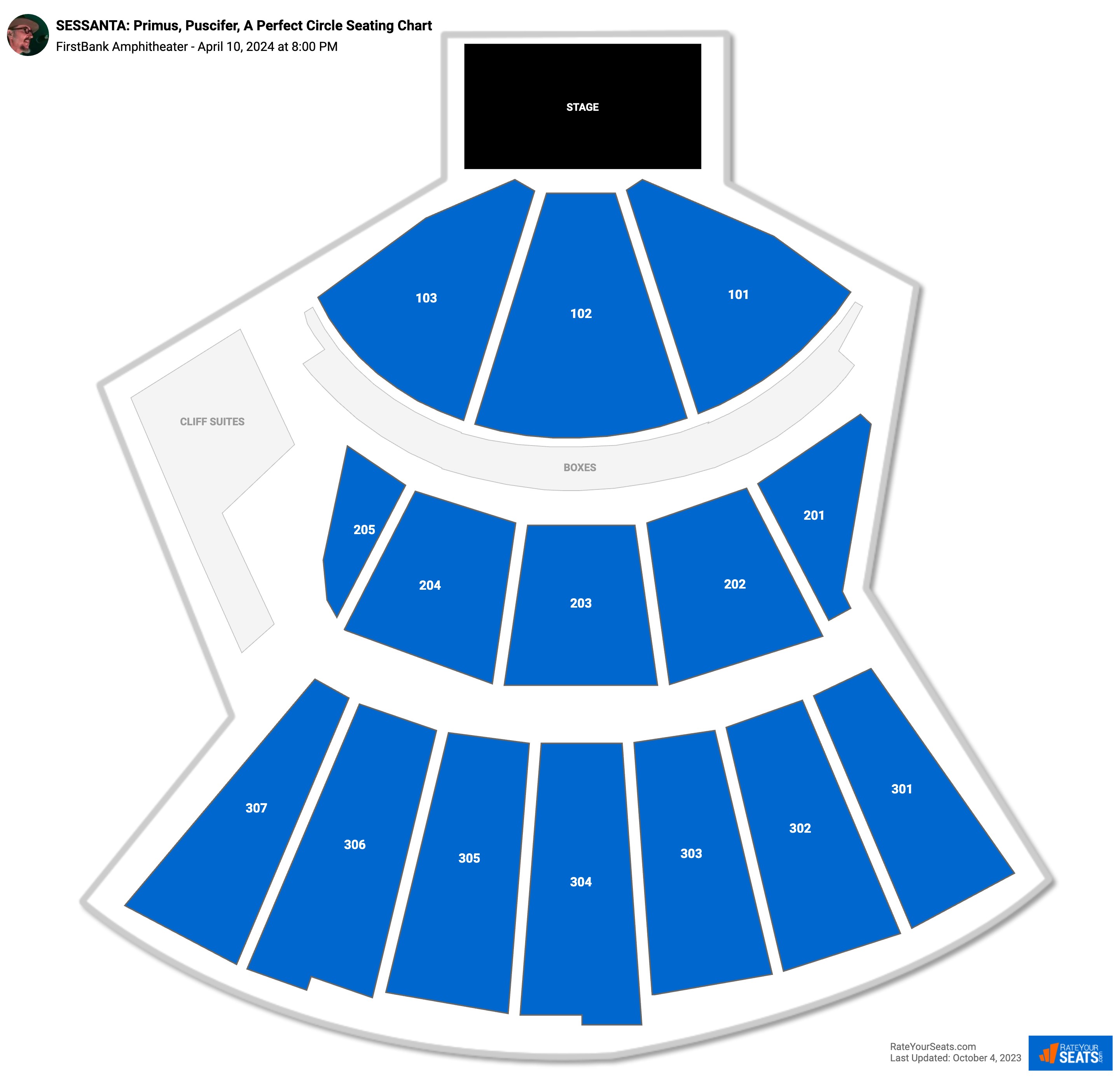 Firstbank Amphitheater Seating Chart