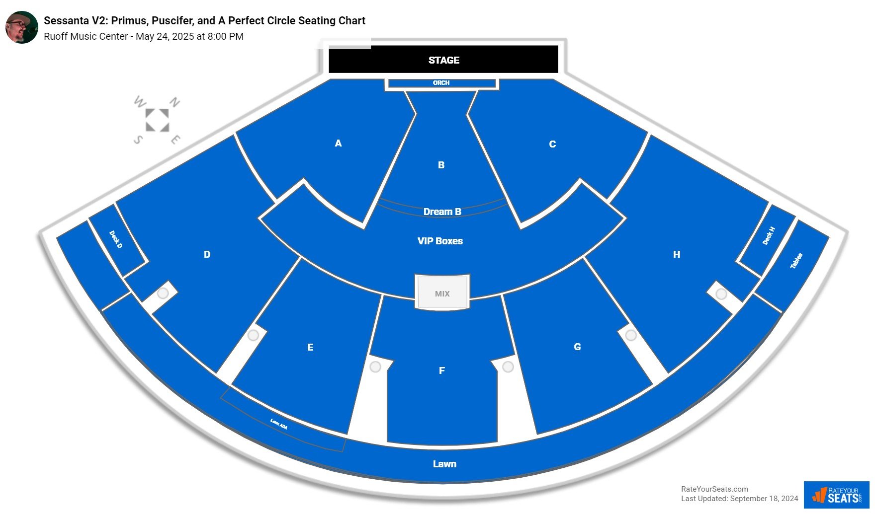 Ruoff Music Center Seating Chart