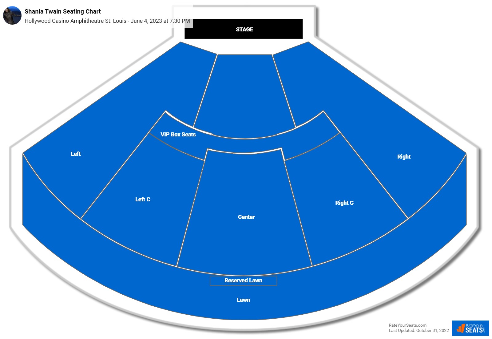 seating chart hollywood casino amphitheatre