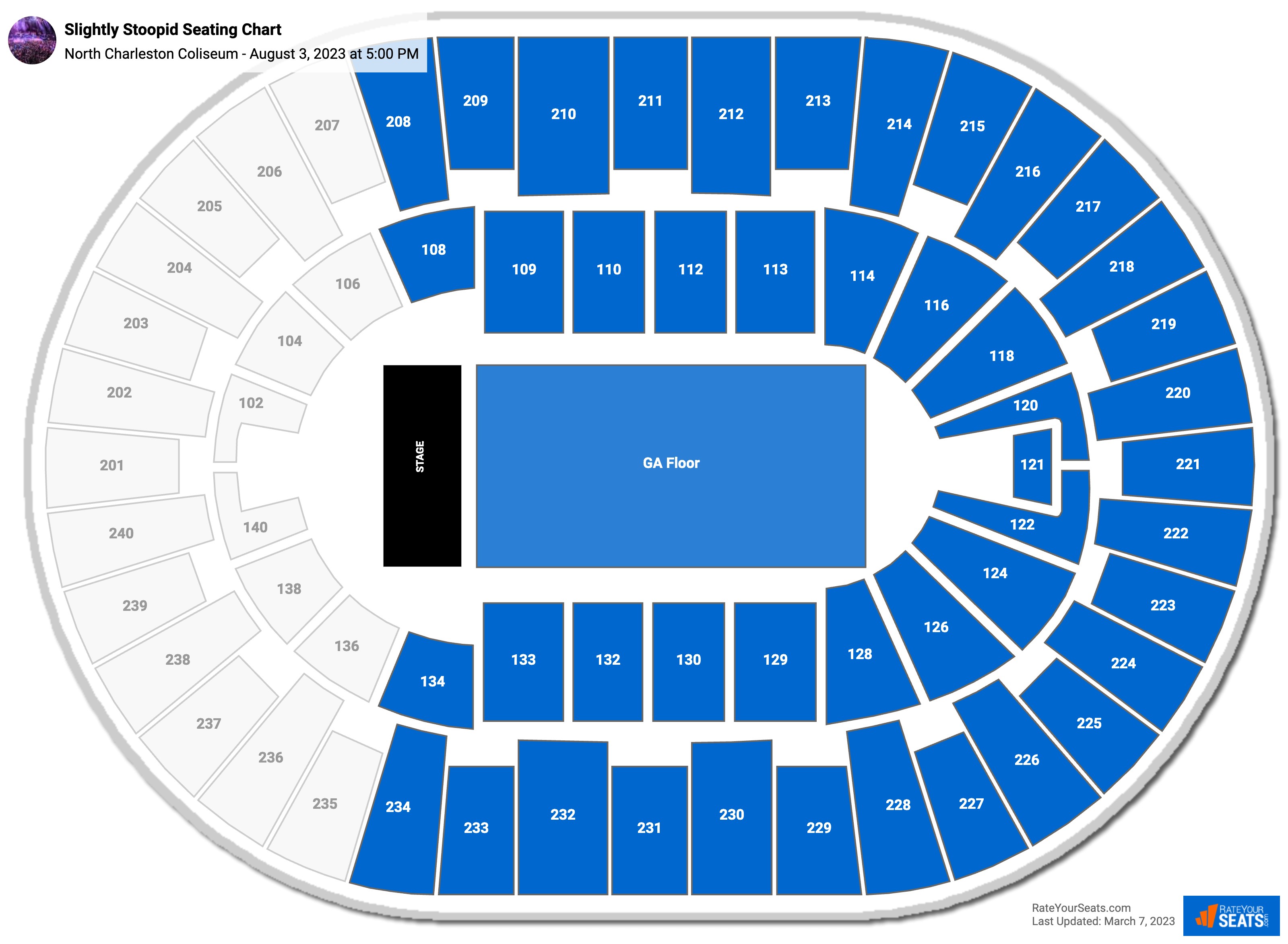 North Charleston Coliseum Seating Chart - RateYourSeats.com