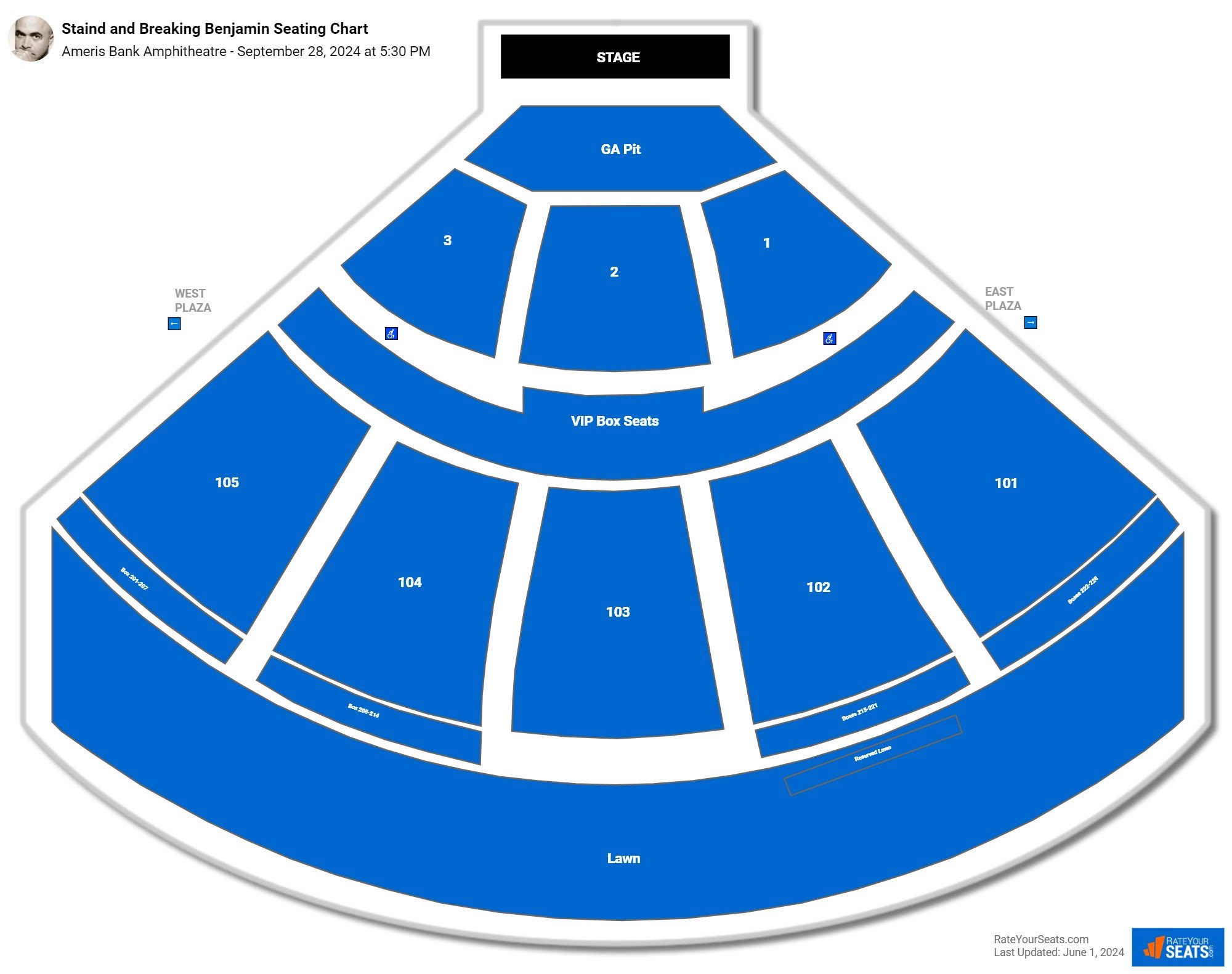 Ameris Bank Amphitheatre Seating Chart - RateYourSeats.com