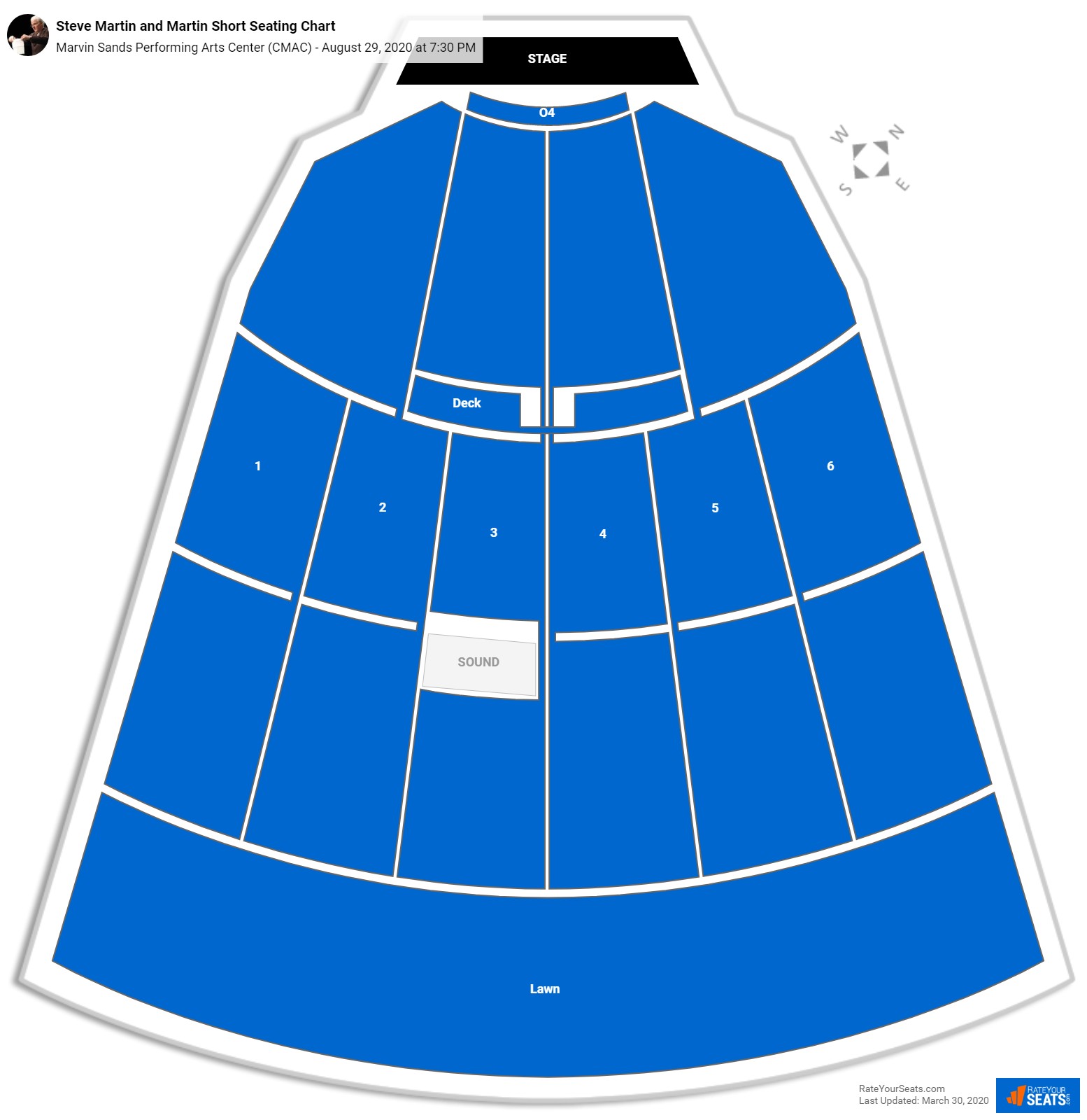 Marvin Sands Performing Arts Center Seating Chart