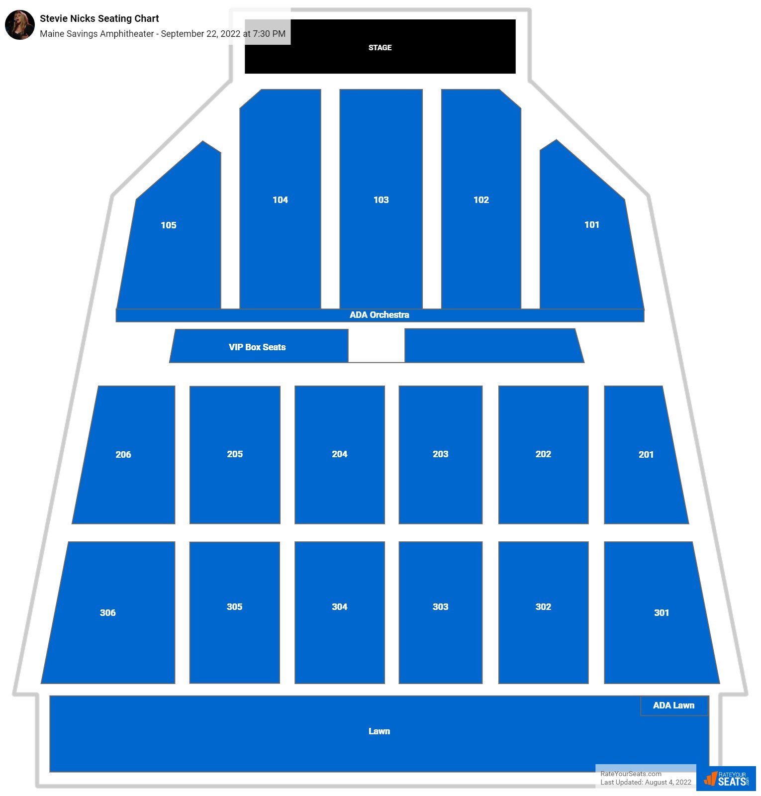 Maine Savings Amphitheater Seating Chart