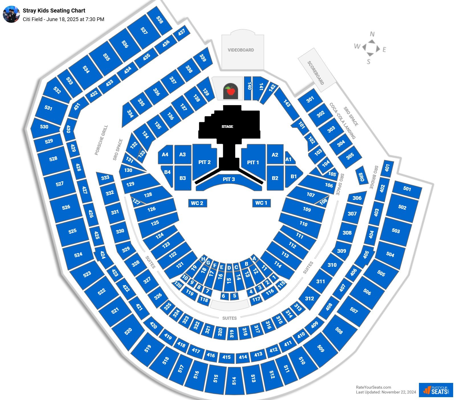 Citi Field Concert Seating Chart