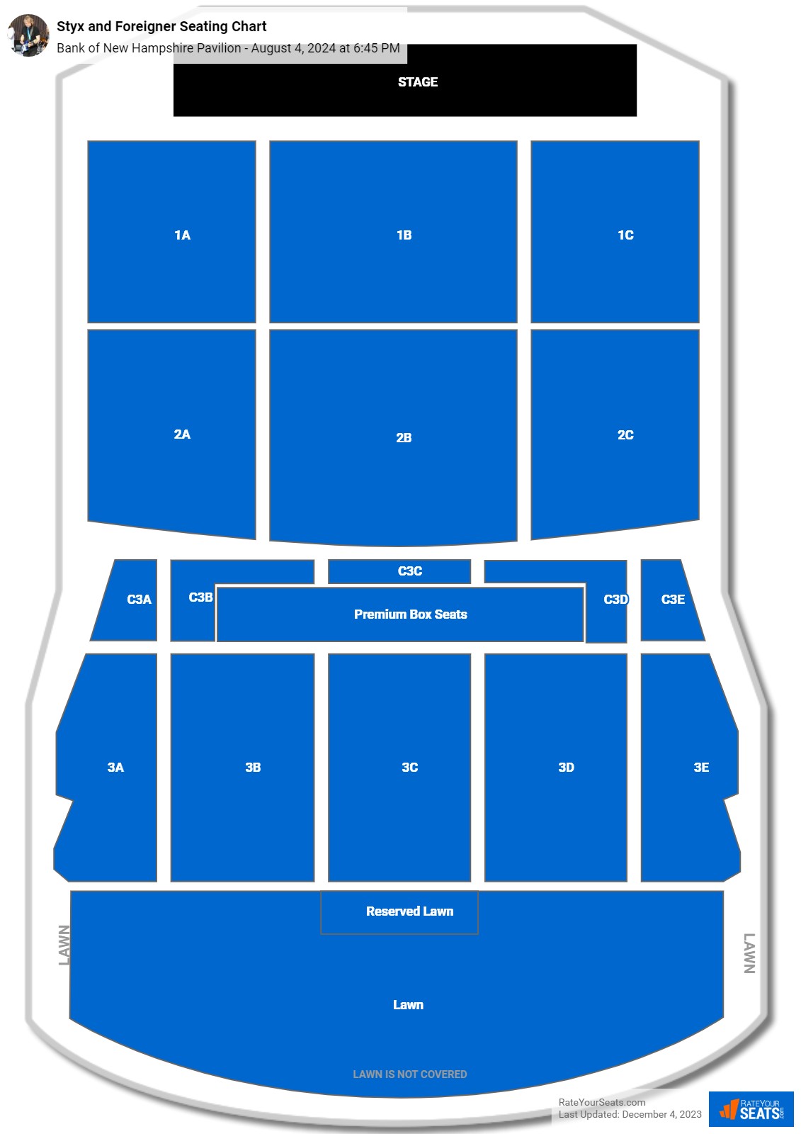 Bank of New Hampshire Pavilion Seating Chart - RateYourSeats.com