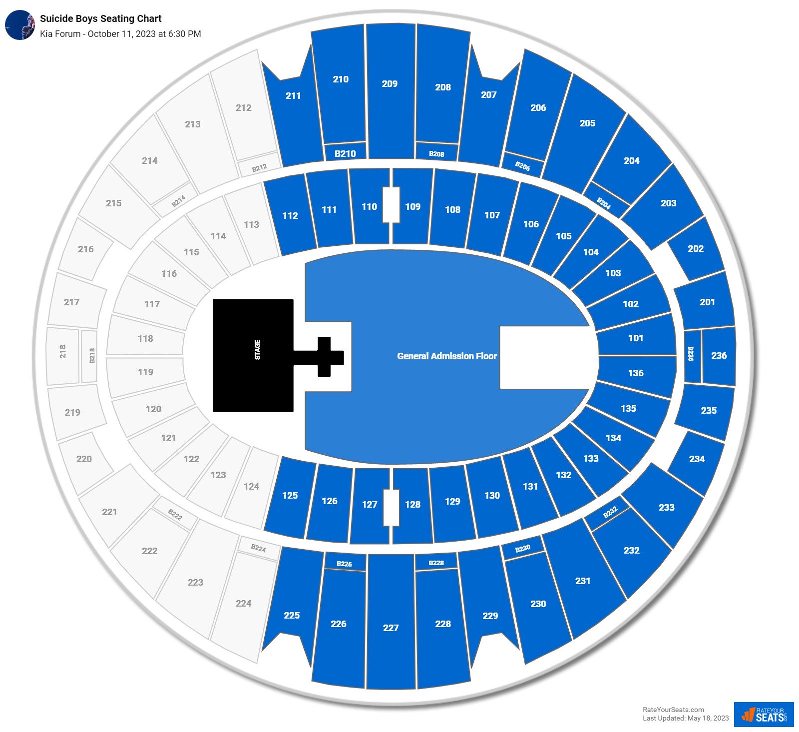 Kia Forum Seating Chart - RateYourSeats.com