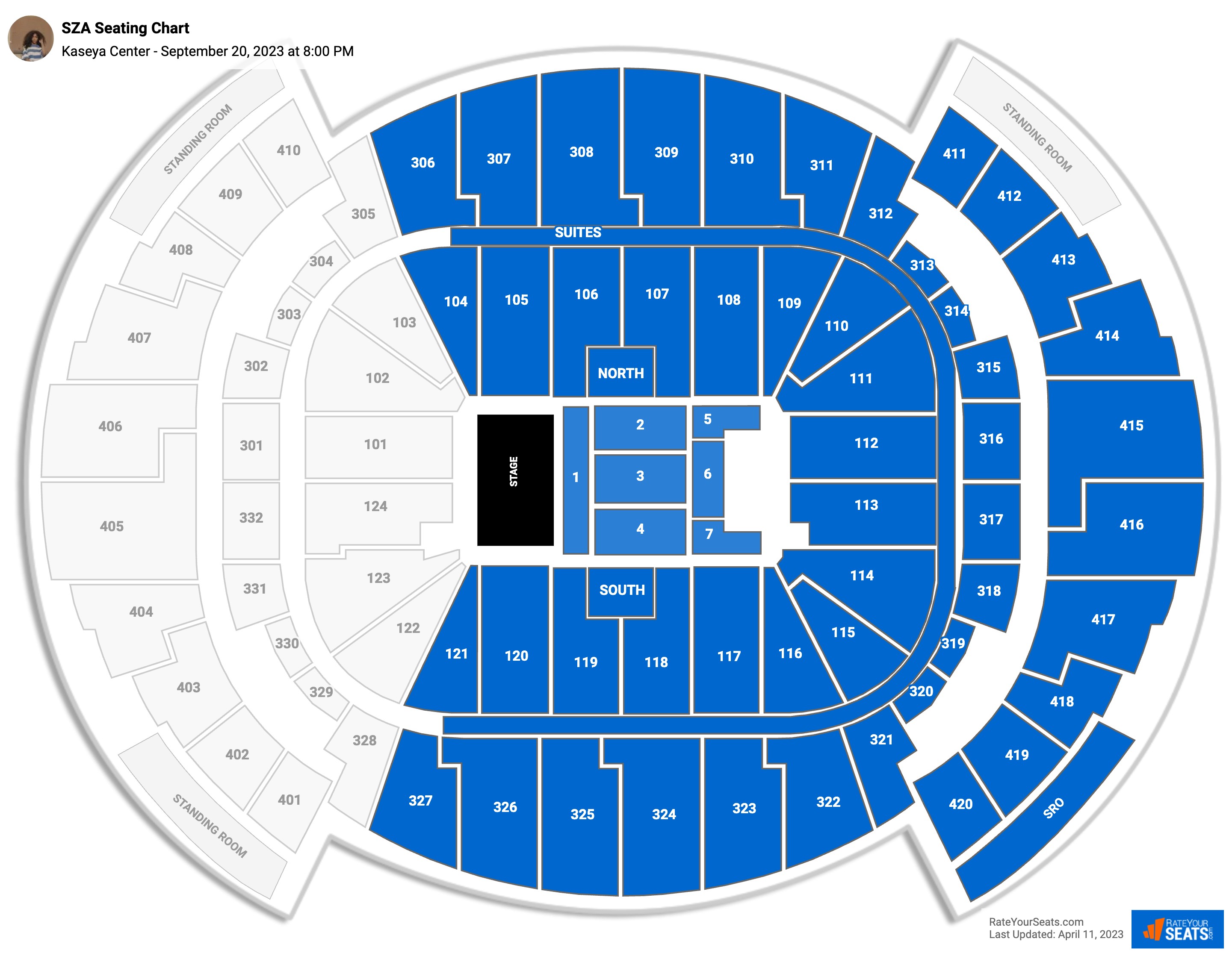 Kaseya Center Concert Seating Chart - RateYourSeats.com