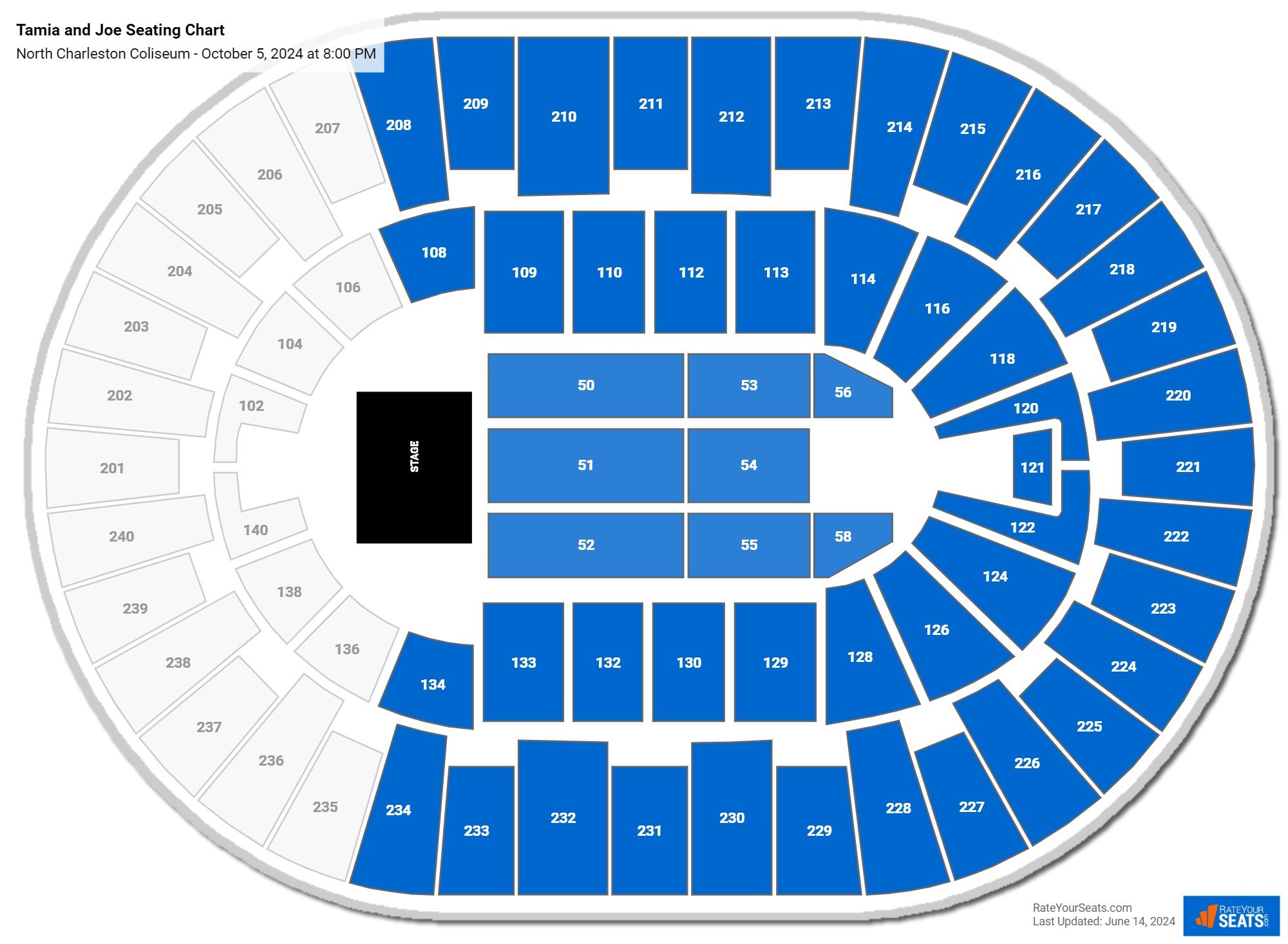 North Charleston Coliseum Seating Chart - RateYourSeats.com