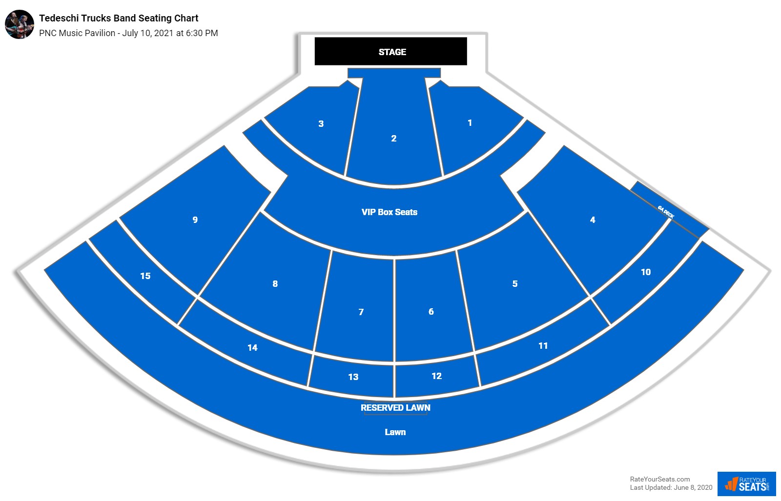 PNC Music Pavilion Seating Chart - RateYourSeats.com