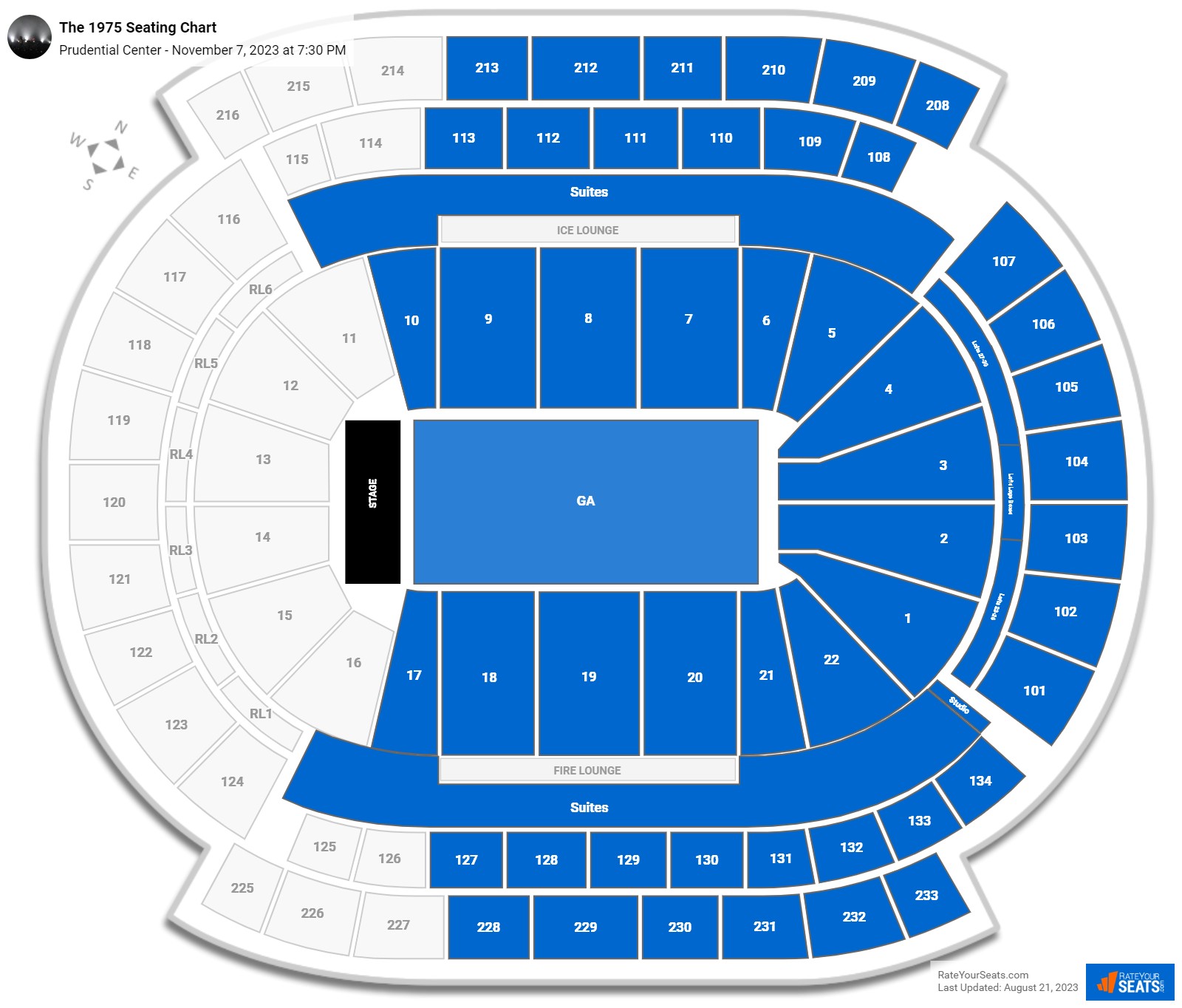 Prudential Center Concert Seating Chart