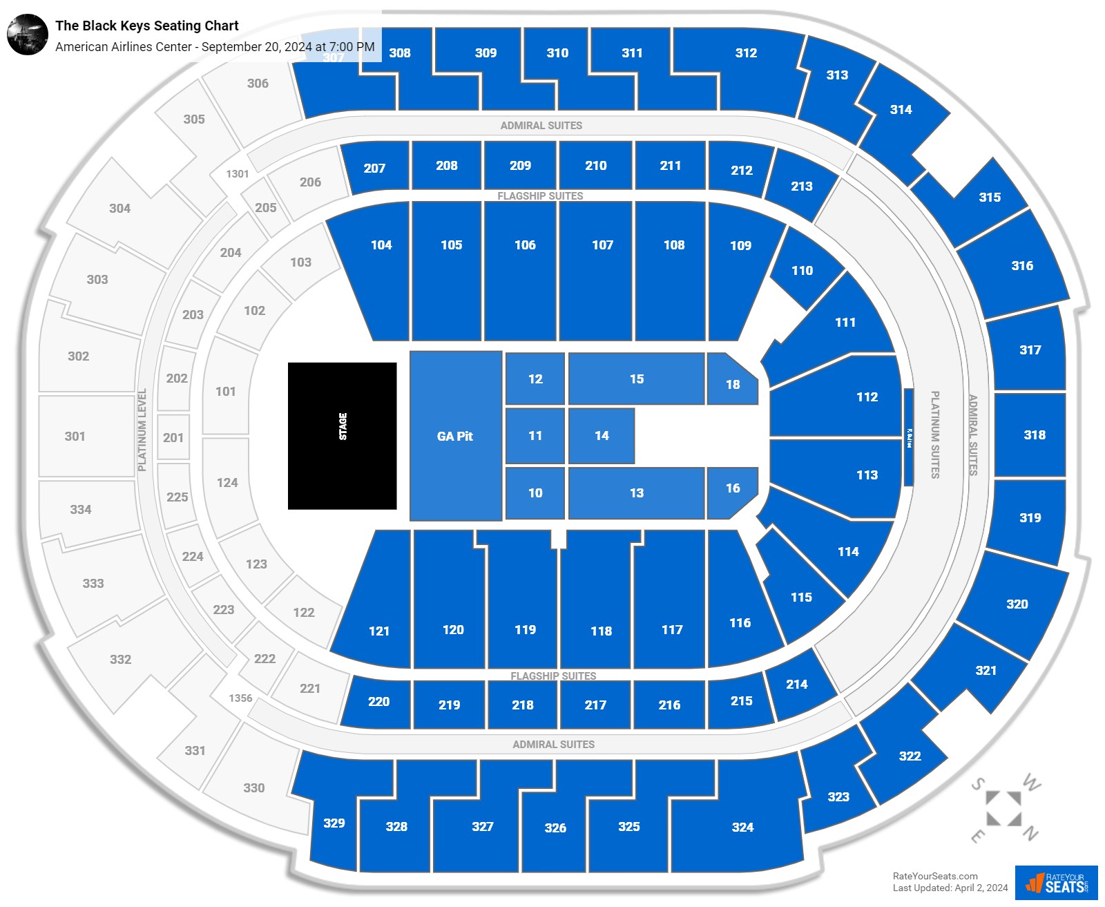 American Airlines Center Concert Seating Chart - RateYourSeats.com