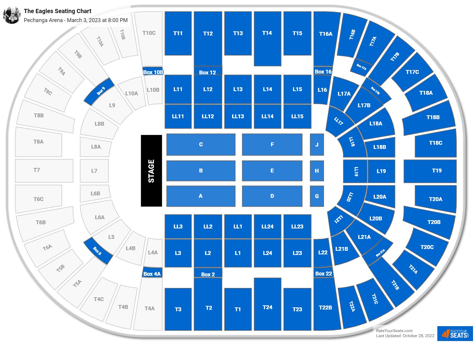 Pechanga Arena Seating Chart