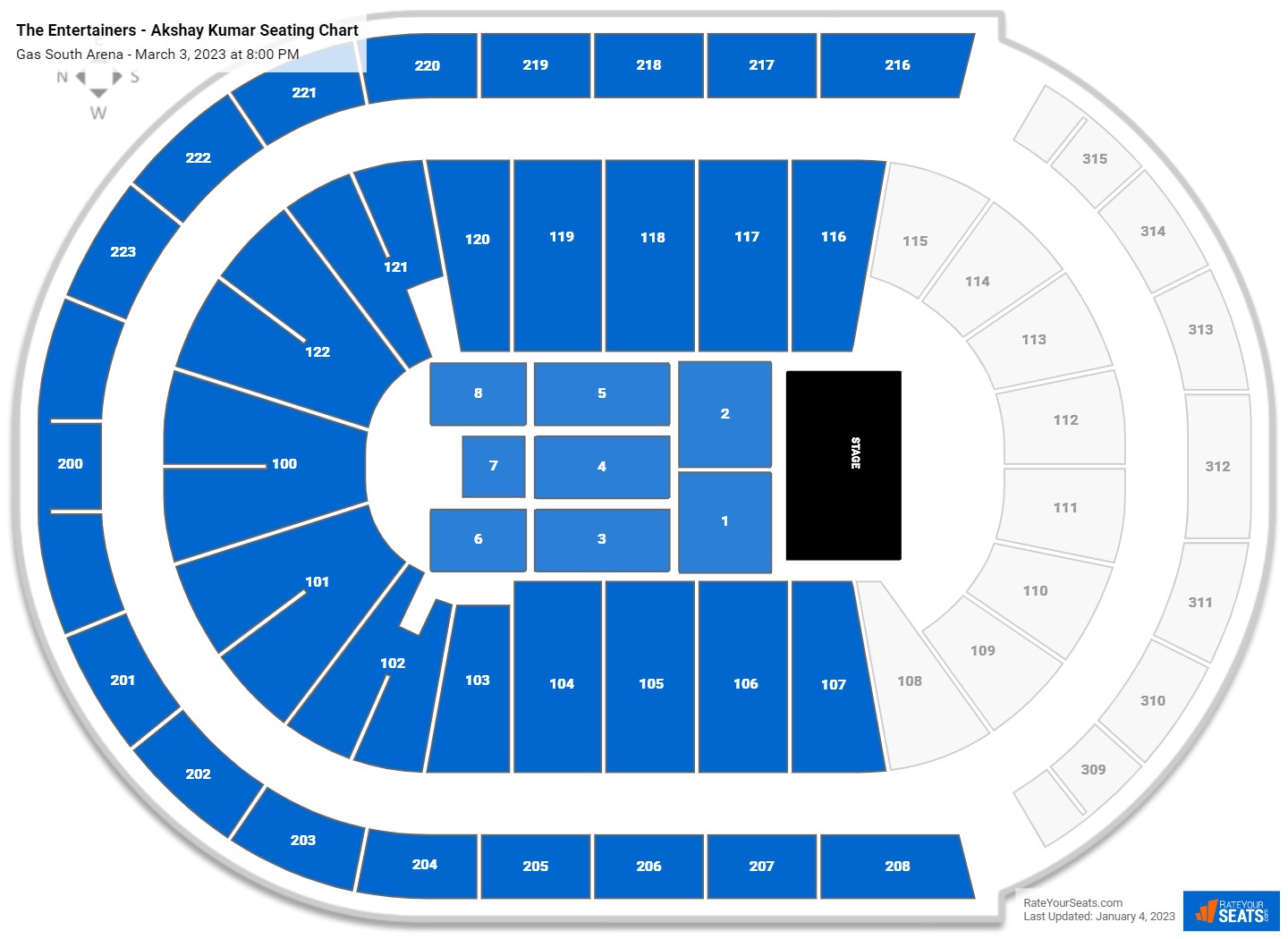 Gas South Arena Seating Chart - RateYourSeats.com