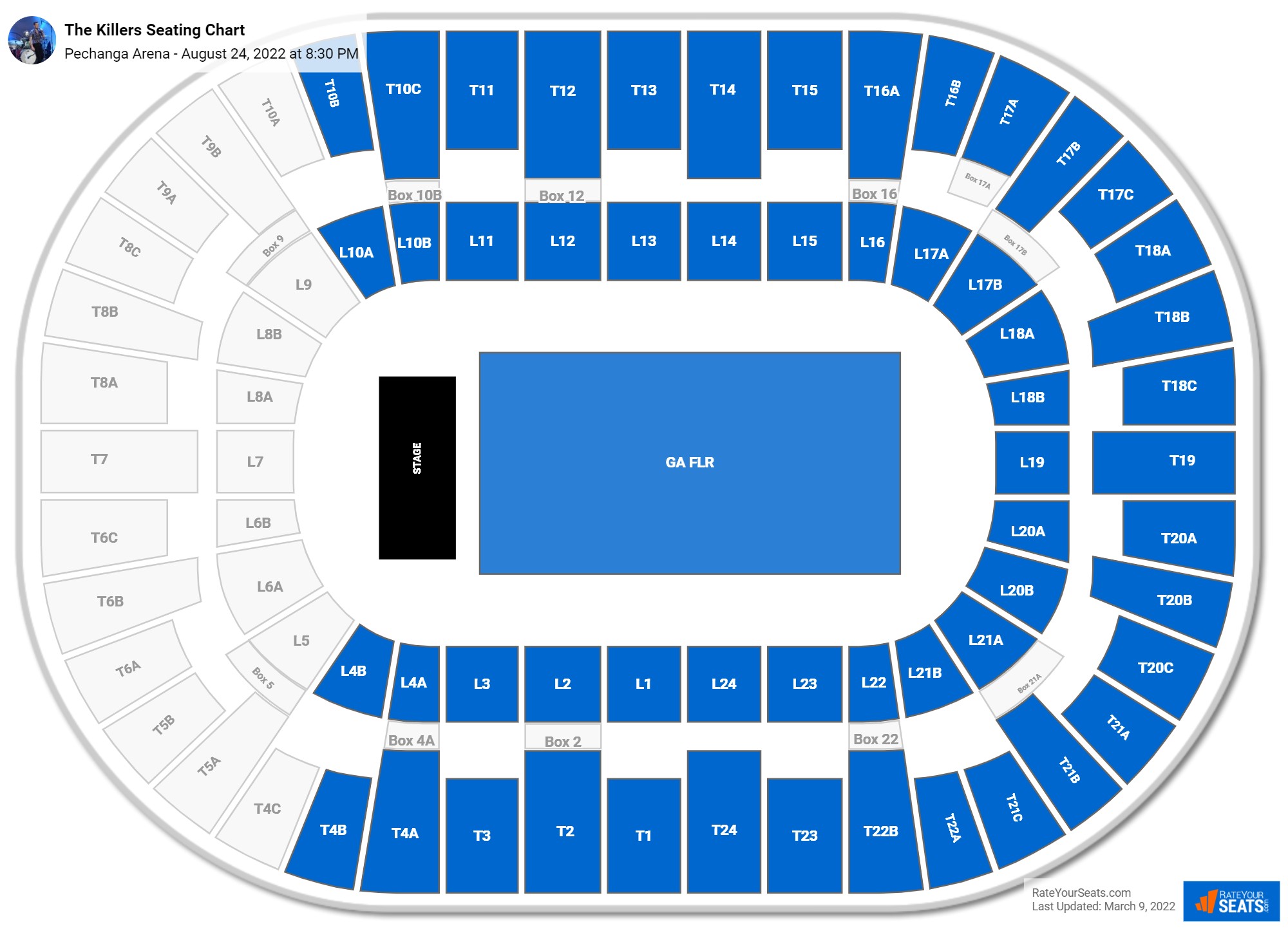 Pechanga Arena Seating Chart