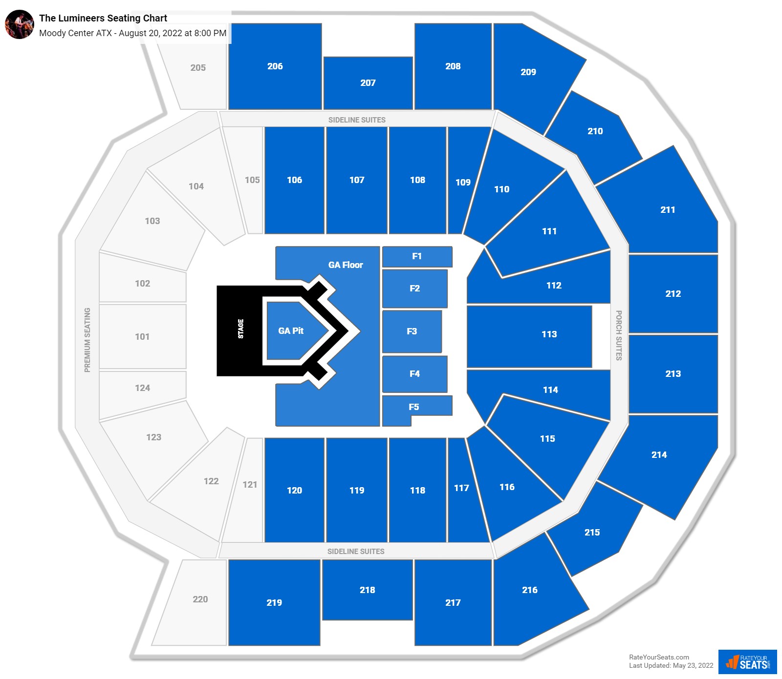 Moody Center ATX Seating Chart - RateYourSeats.com