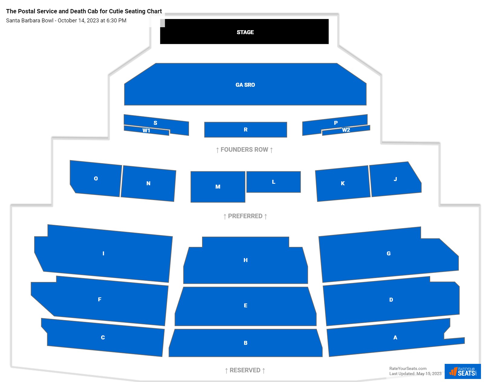 Irvine Bowl Seating Chart With Seat Numbers | Elcho Table