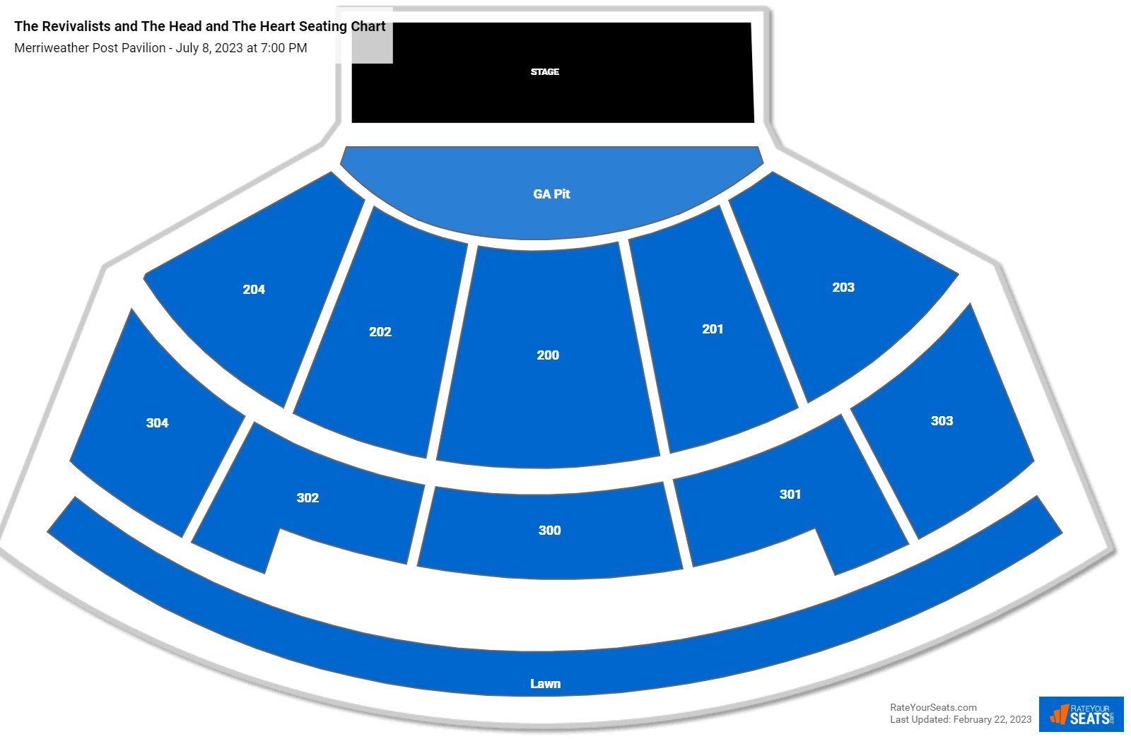 Merriweather Post Pavilion Seating Chart - RateYourSeats.com