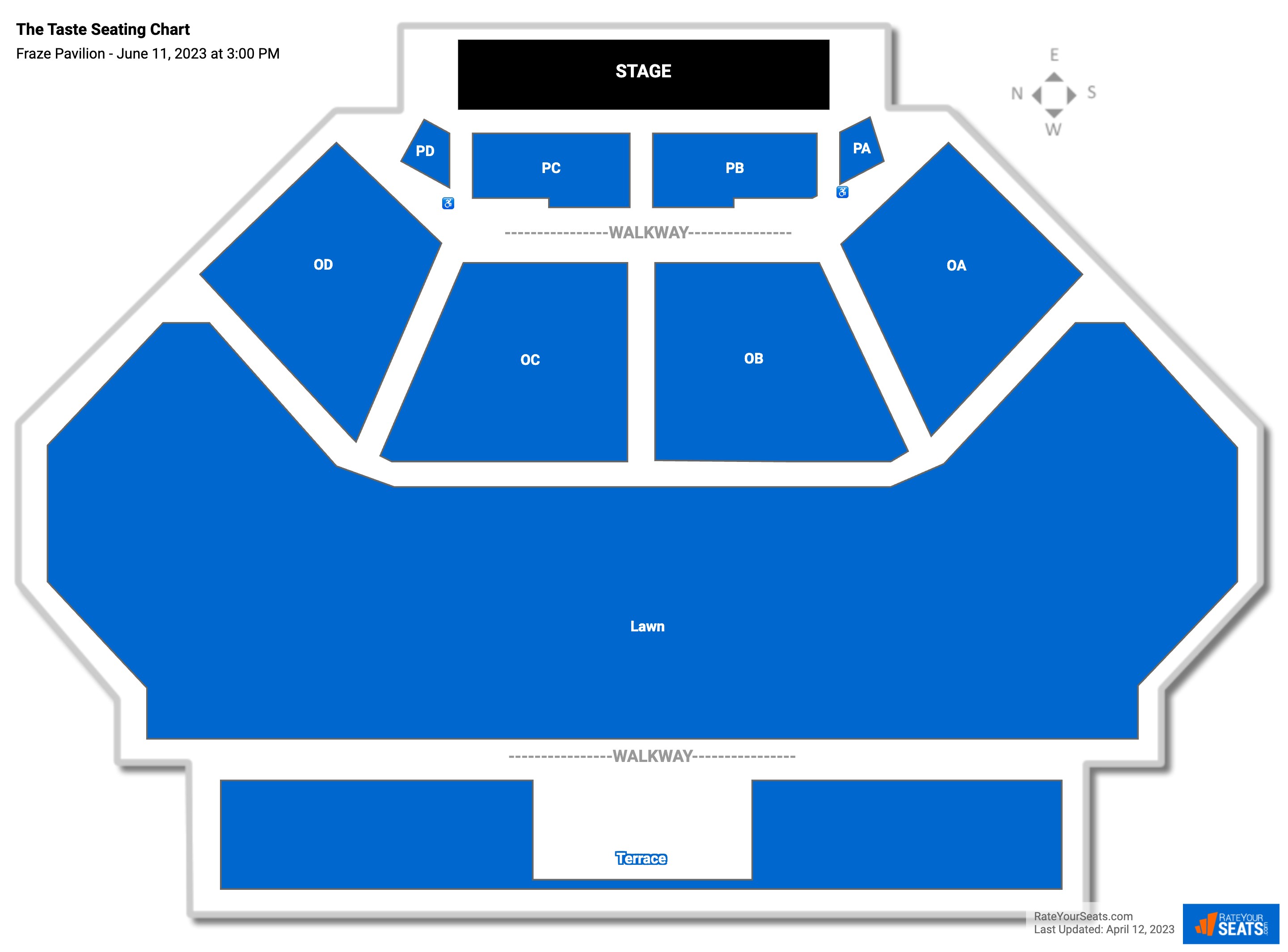 Fraze Pavilion Seating Chart