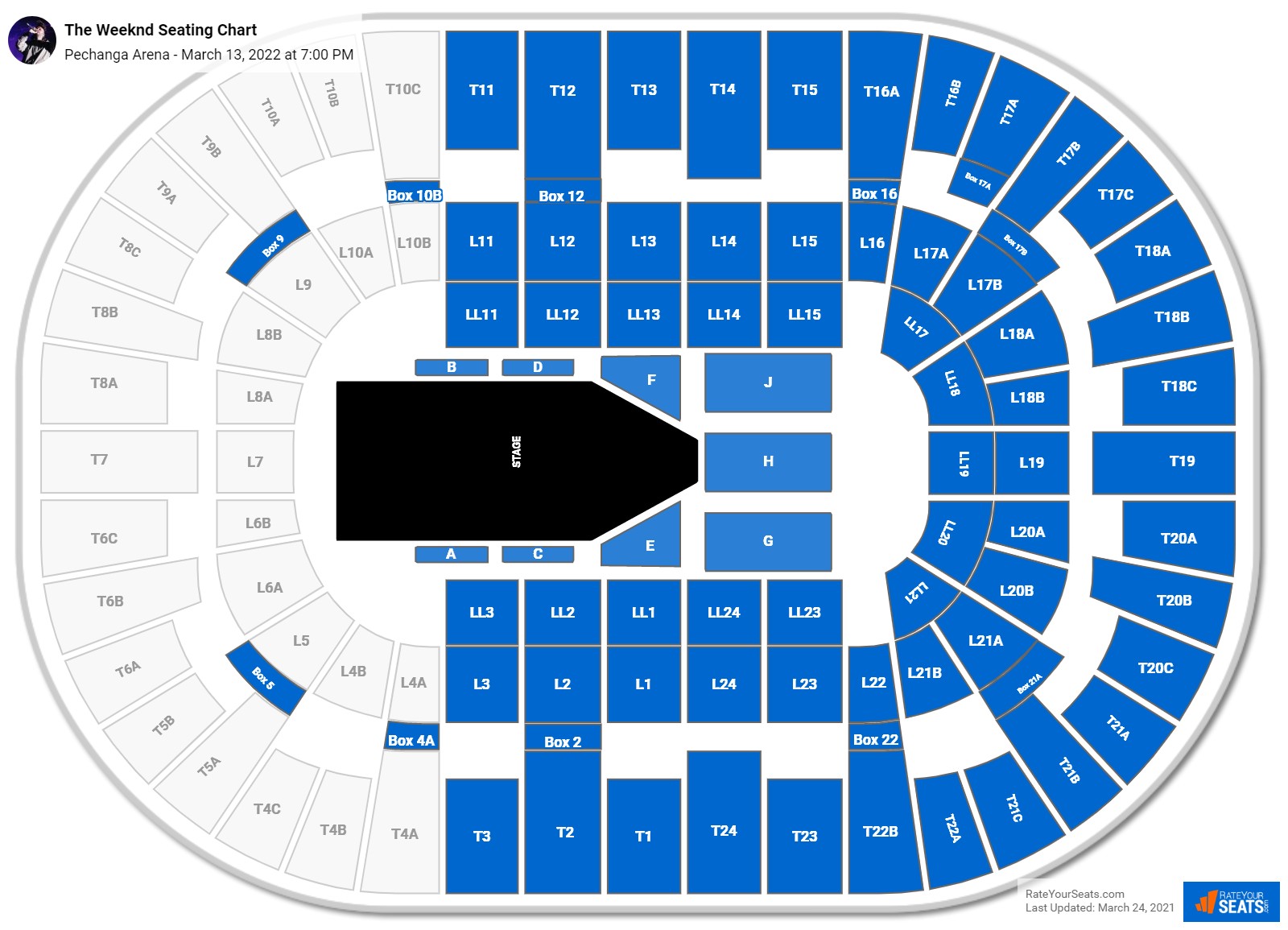 Pechanga Arena Seating Chart