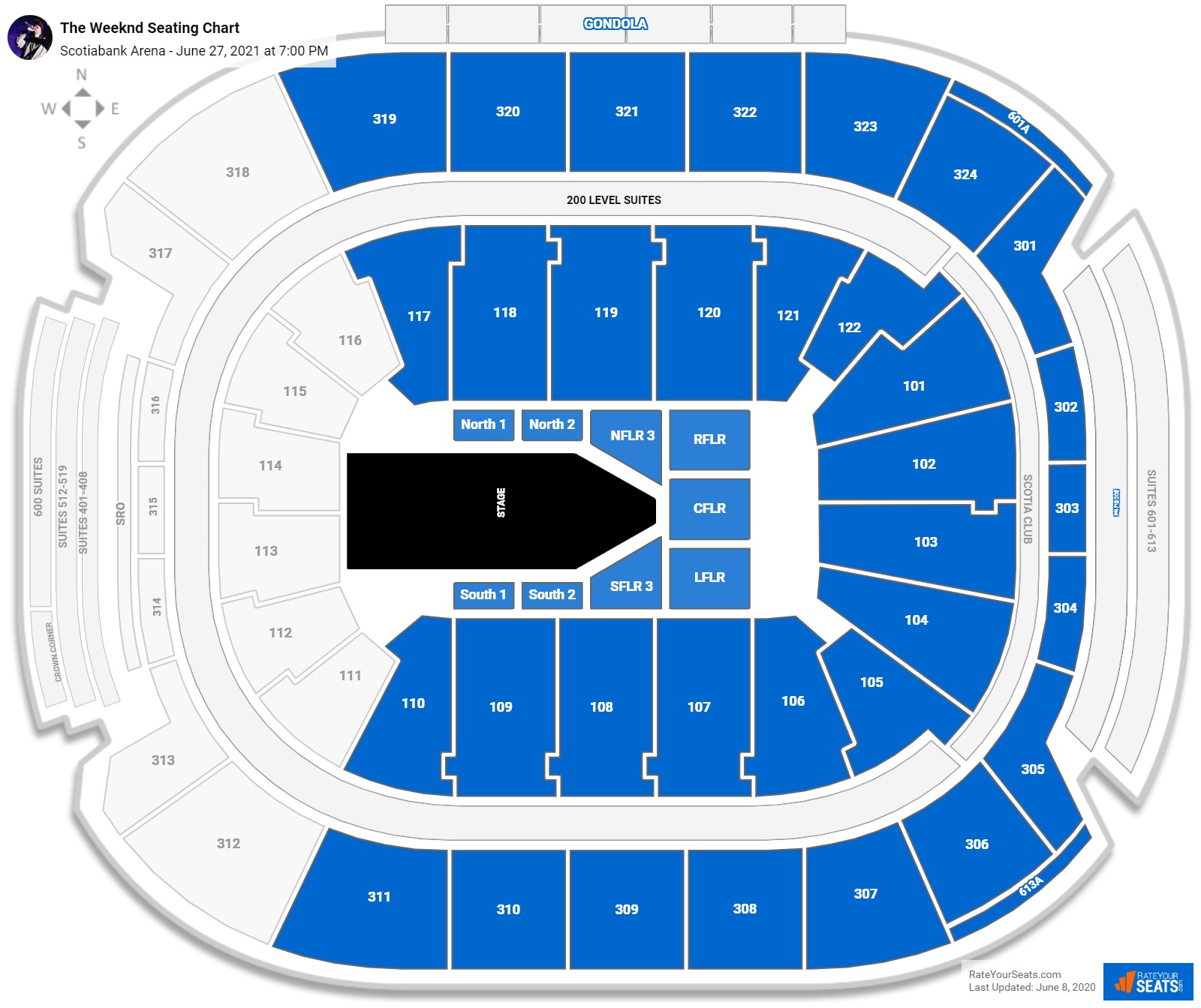 Scotiabank Arena Seating Charts for Concerts