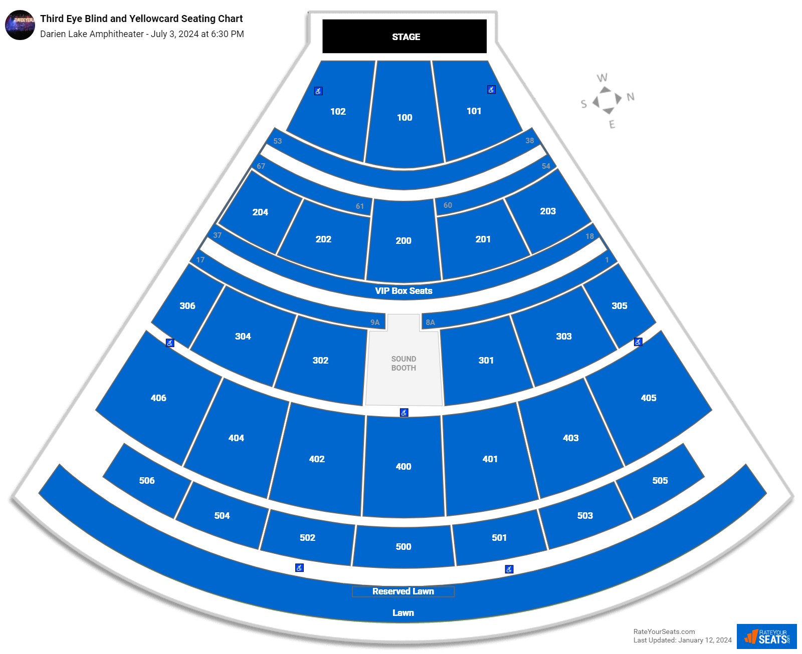 Darien Lake Amphitheater Seating Chart - RateYourSeats.com