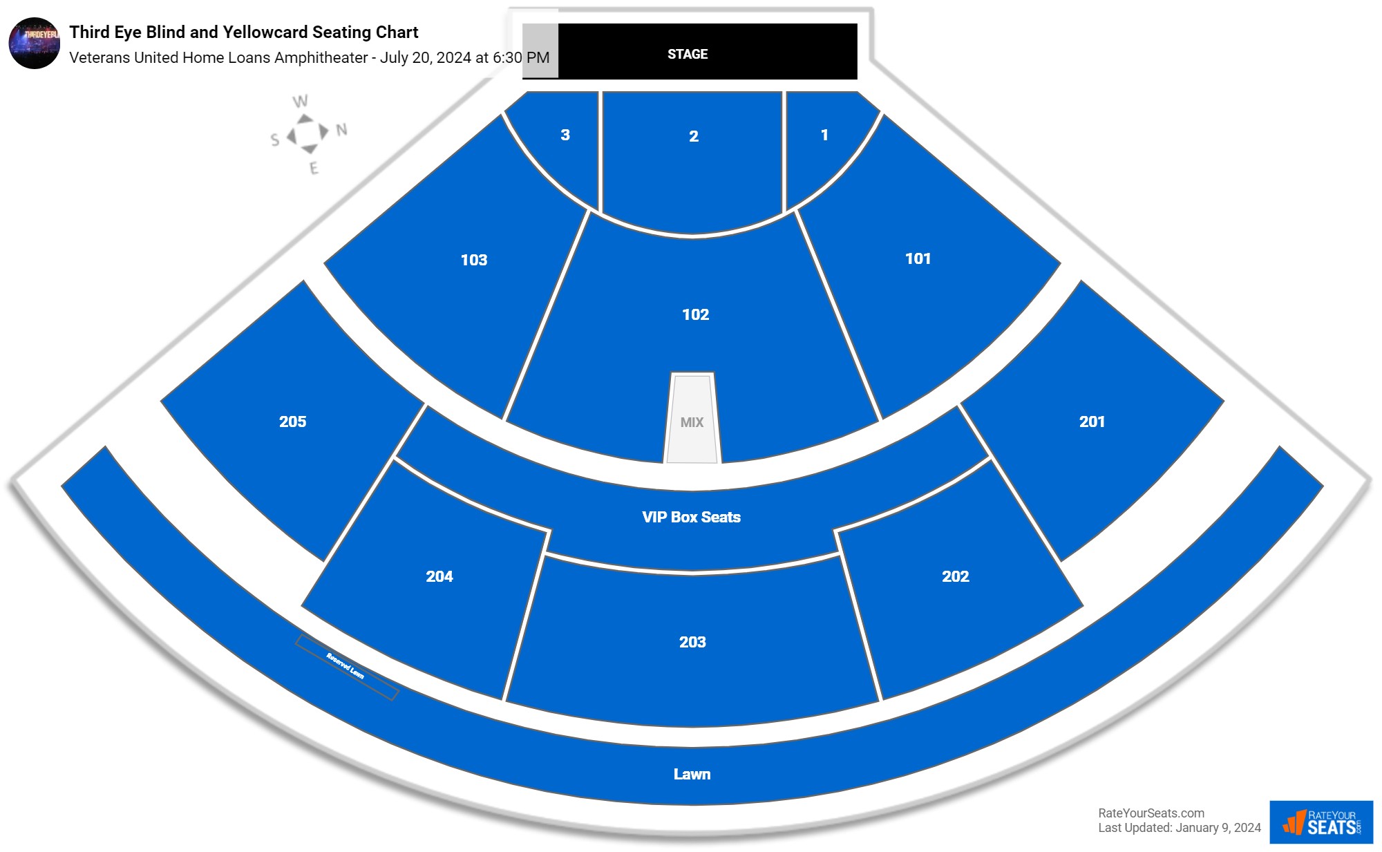 Veterans United Home Loans Amphitheater Seating Chart - RateYourSeats.com