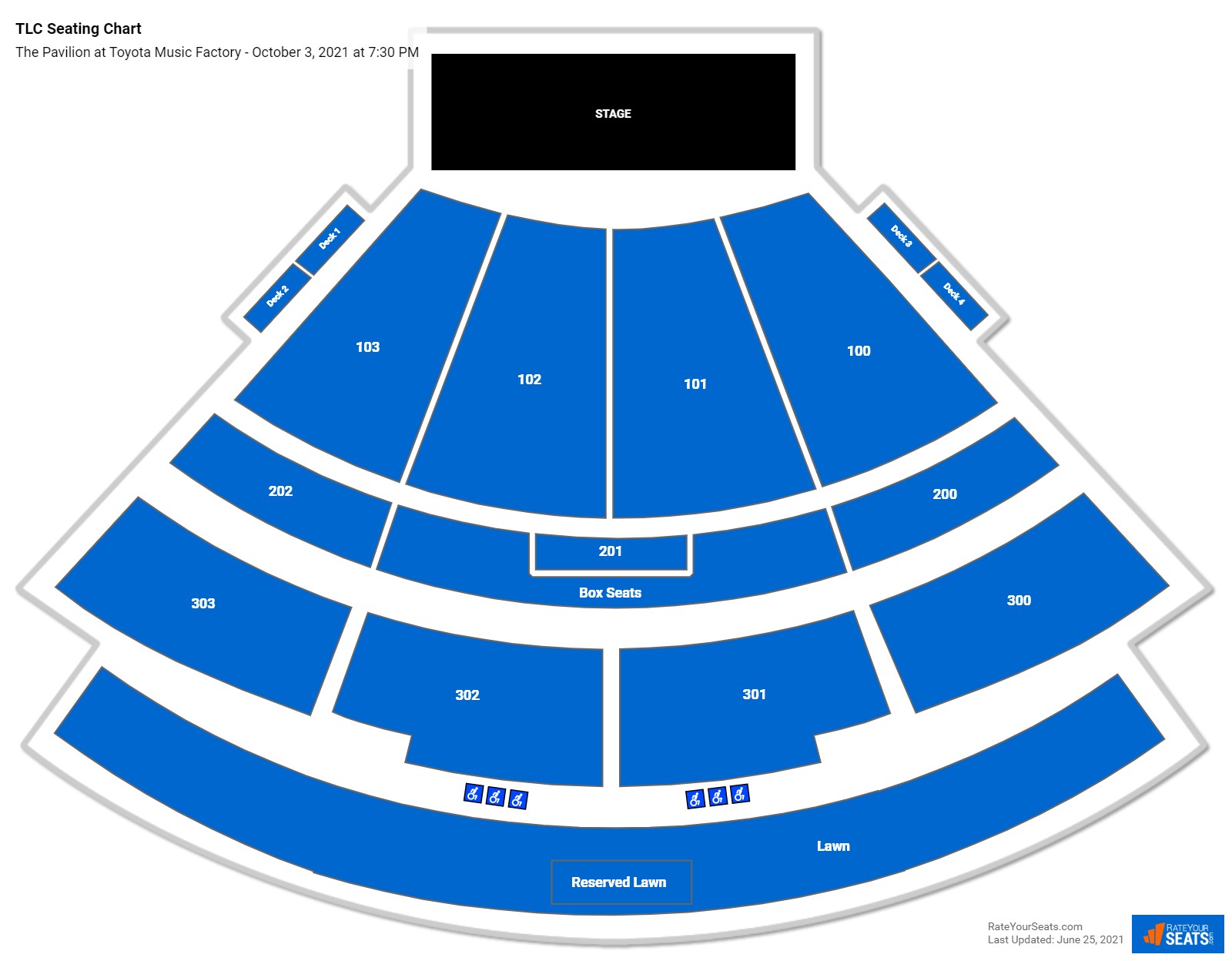 The Pavilion at Toyota Music Factory Seating Chart - RateYourSeats.com