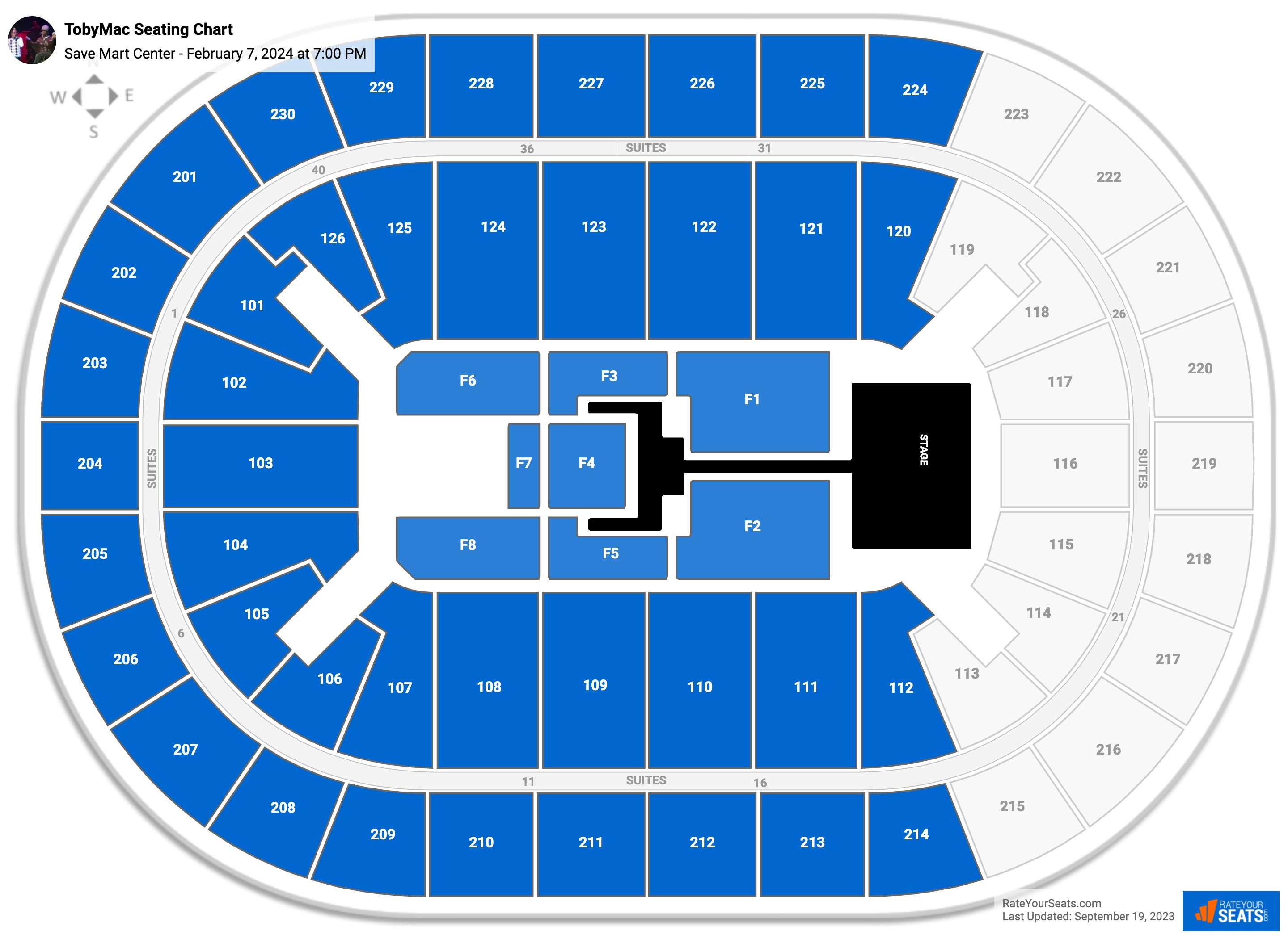 Save Mart Center Seating Chart - RateYourSeats.com