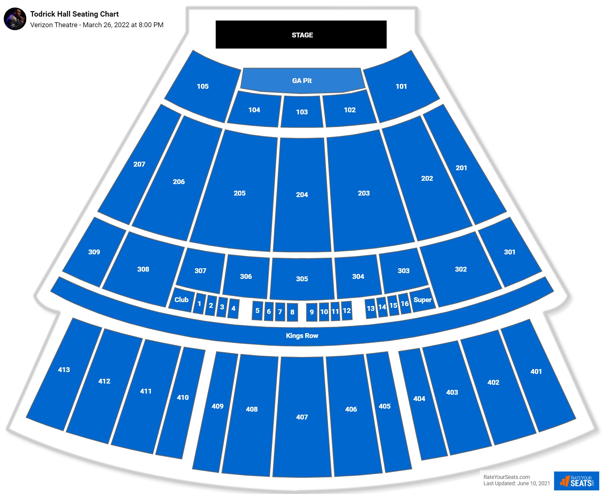 Todrick Hall seating chart Texas Trust CU Theatre