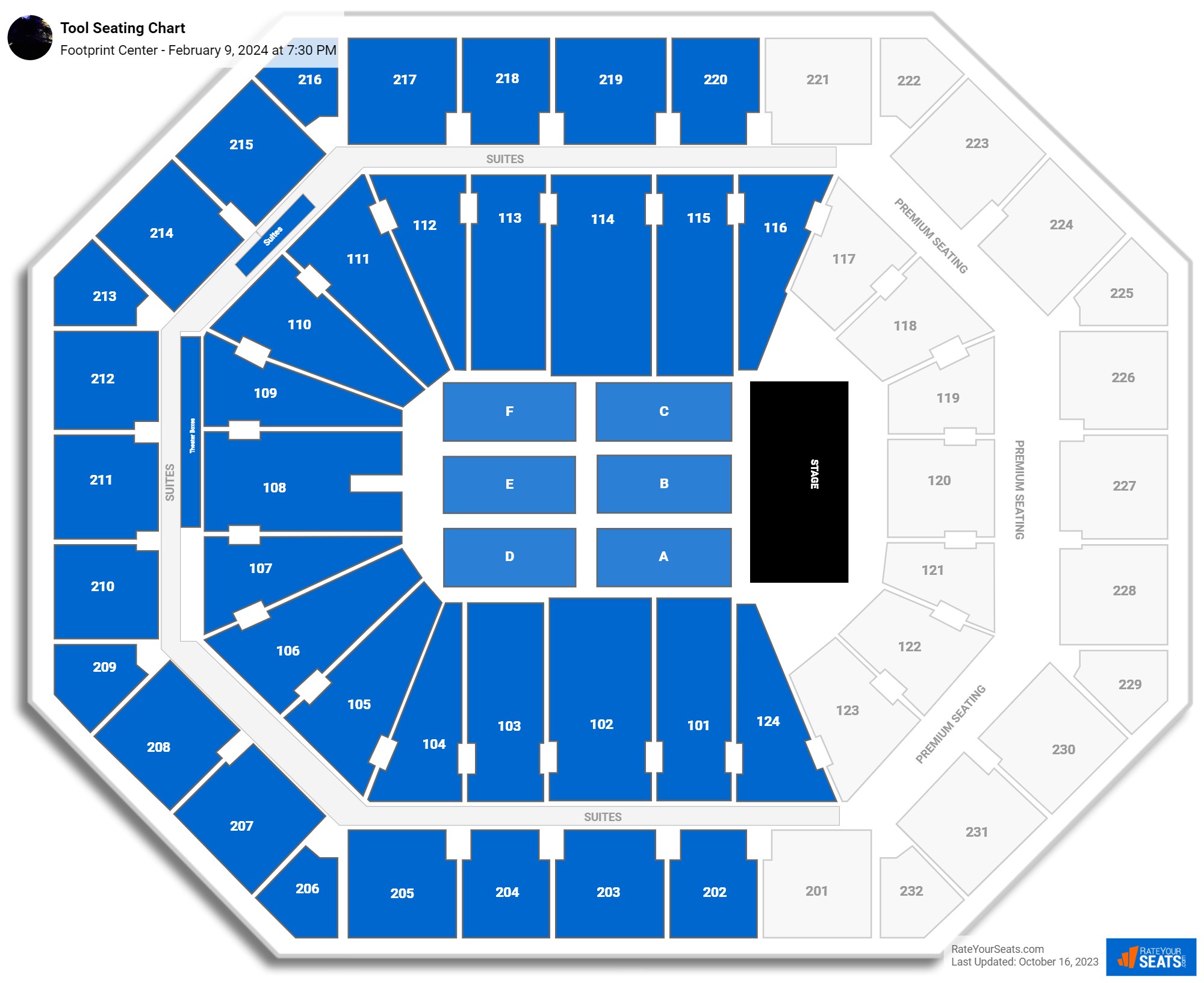 Section 203 at Footprint Center 