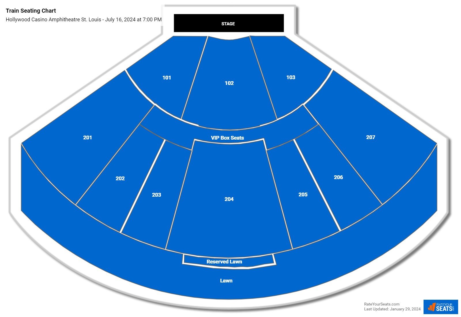 Hollywood Casino Amphitheatre St. Louis Seating Chart - RateYourSeats.com