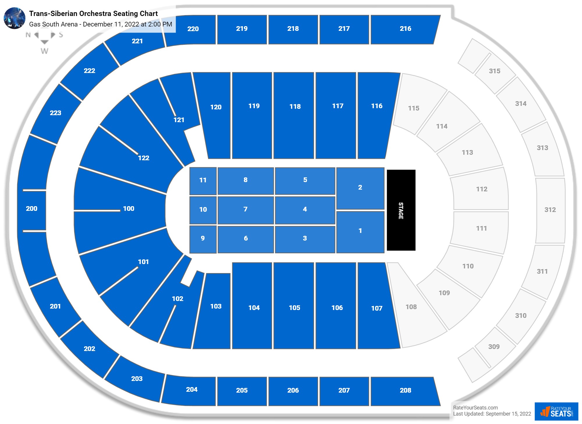 Gas South Arena Seating Chart