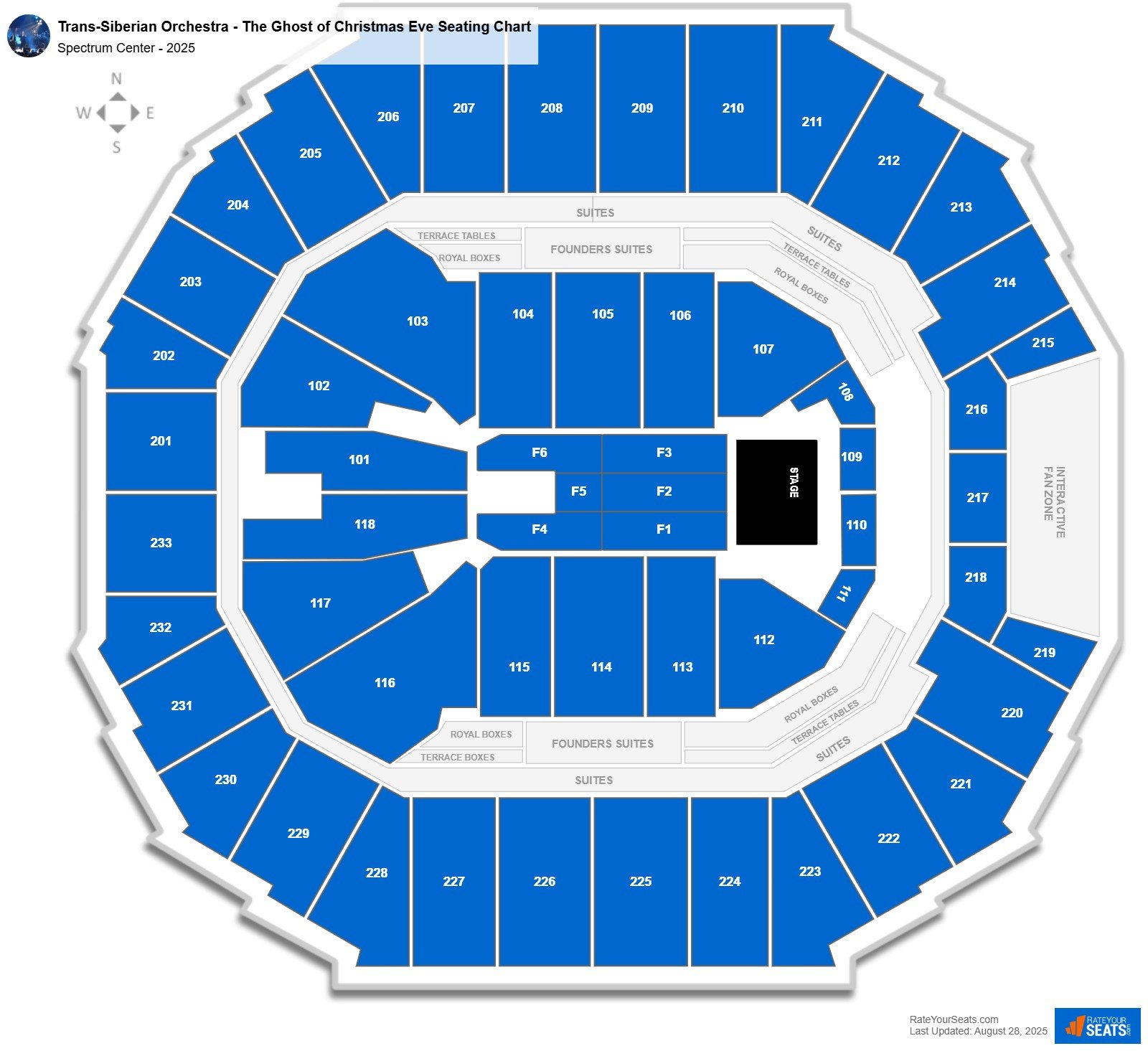 Trans-Siberian Orchestra - The Ghost of Christmas Eve seating chart Spectrum Center