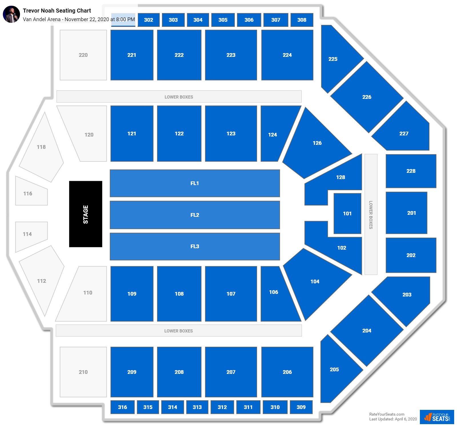 Van Andel Arena Seating Chart Seat Numbers